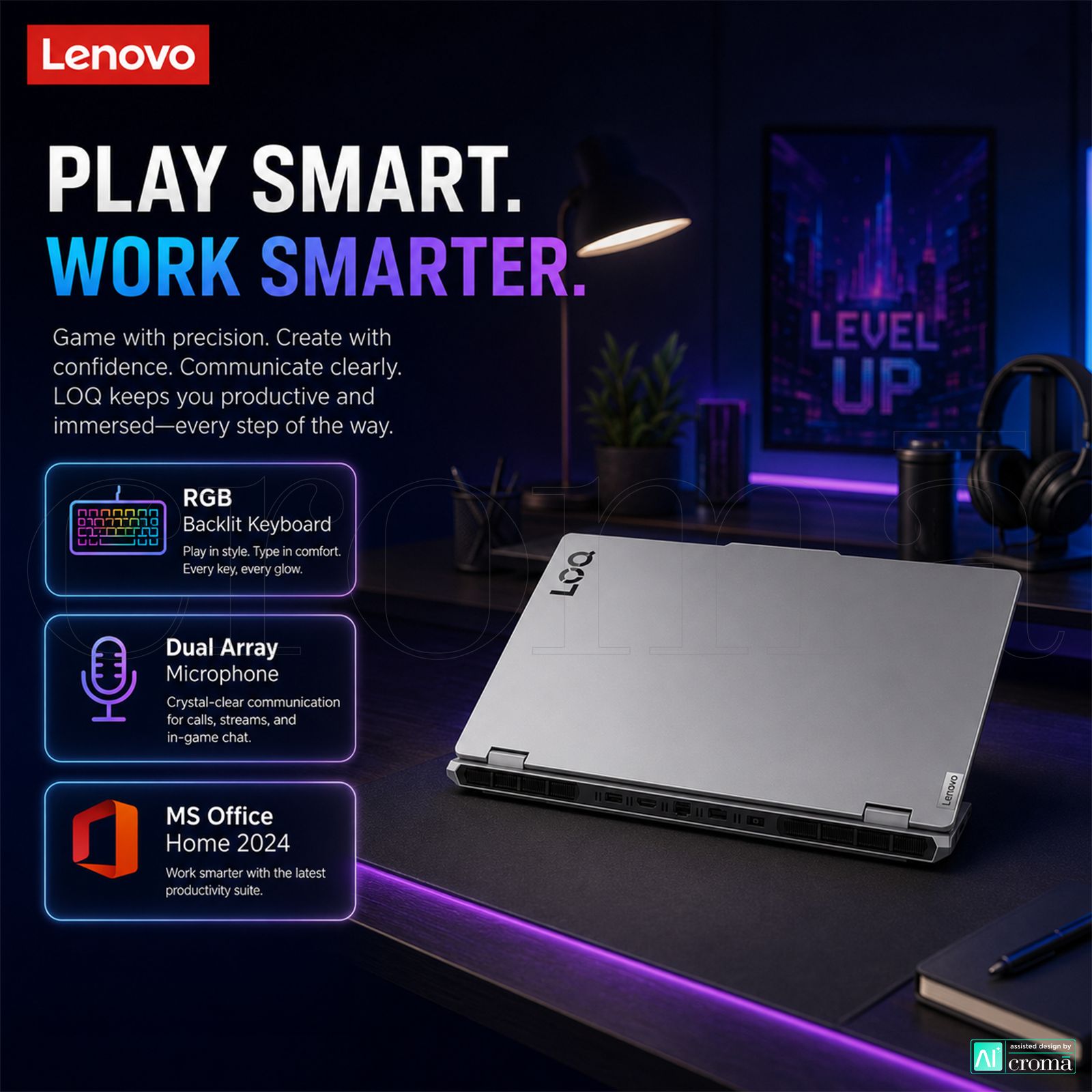 Lenovo LOQ 15IRX10 Intel Core i7 14th Gen Gaming Laptop (16GB, 1TB SSD, Windows 11 Home, 8GB Graphics, 15.6 Inch 144 Hz Full HD IPS Display, NVIDIA GeForce RTX 5050, MS Office Home 2024, Luna Grey, 2.4 KG) Lenovo LOQ 15IRX10 Intel Core i7 14th Gen Gaming Laptop (16GB, 1TB SSD, Windows 11 Home, 8GB Graphics, 15.6 Inch 144 Hz Full HD IPS Display, NVIDIA GeForce RTX 5050, MS Office Home 2024, Luna Grey, 2.4 KG)_7