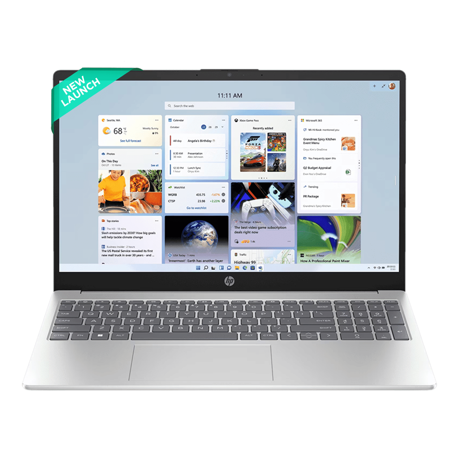 HP 15-fc0499AU AMD Ryzen 3 Laptop (8GB, 512GB SSD, Windows 11 Home, 15.6 inch Full HD IPS Display, MS Office, Natural Silver, 1.59 KG)_1