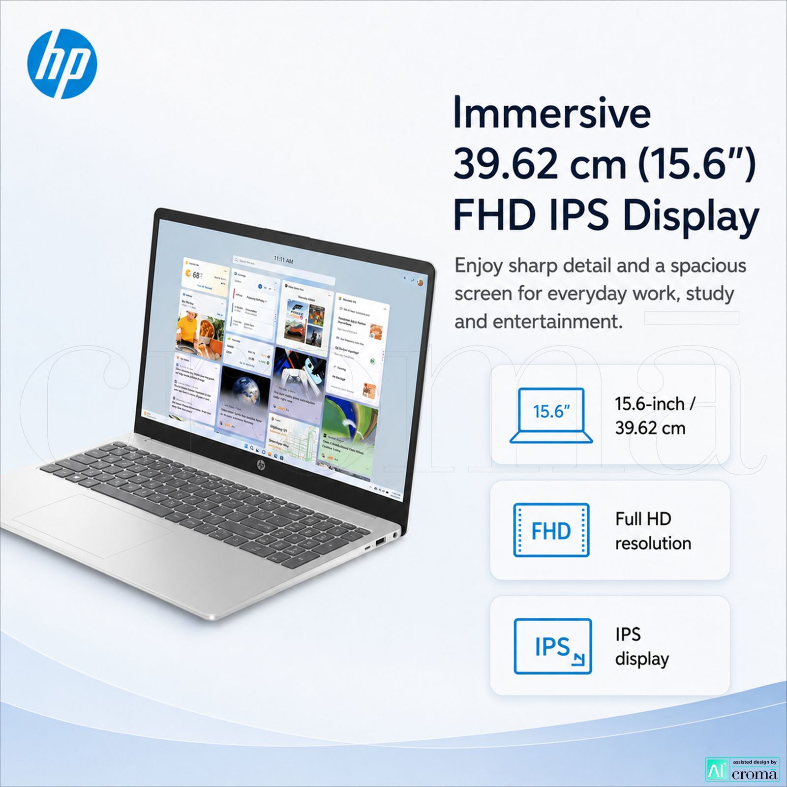 HP 15-fc0499AU AMD Ryzen 3 Laptop (8GB, 512GB SSD, Windows 11 Home, 15.6 inch Full HD IPS Display, MS Office, Natural Silver, 1.59 KG) HP 15-fc0499AU AMD Ryzen 3 Laptop (8GB, 512GB SSD, Windows 11 Home, 15.6 inch Full HD IPS Display, MS Office, Natural Silver, 1.59 KG)_3