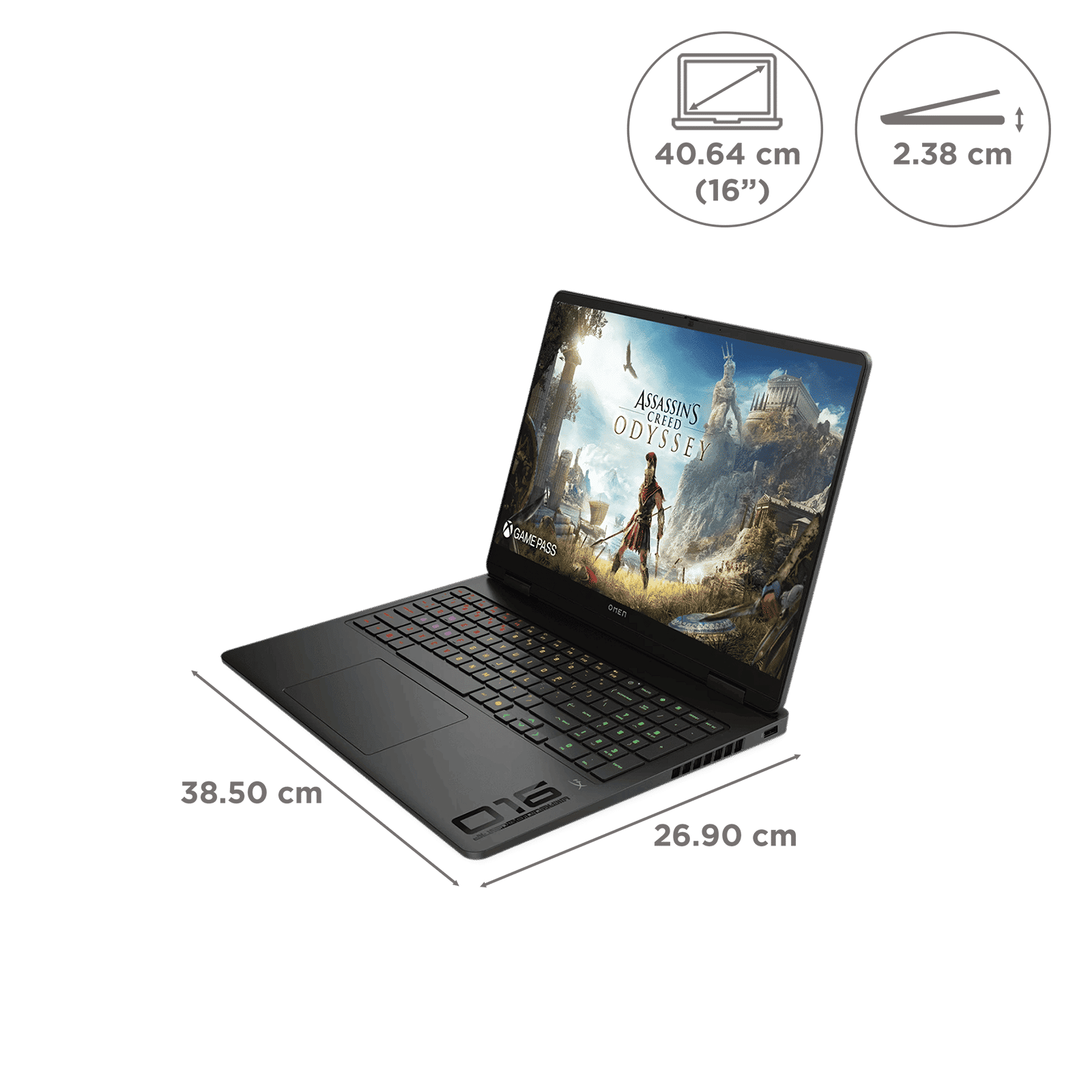 HP OMEN 16-am0240tx Intel Core Ultra 7 Gaming Laptop (24GB, 1TB SSD, Windows 11 Home, 8GB Graphics, 16 inch 165 Hz 2K IPS Display, NVIDIA GeForce RTX 5050, MS Office Home 2024, Shadow Black, 2.43 KG)_2