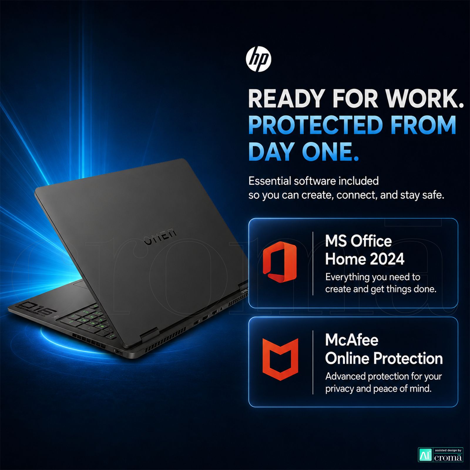 HP OMEN 16-an0015TX Intel Core Ultra 7 Gaming Laptop (24GB, 1TB SSD, Windows 11 Home, 8GB Graphics, 16 inch 165 Hz 2K IPS Display, NVIDIA GeForce RTX 5060, MS Office Home 2024, Shadow Black, 2.42 KG) HP OMEN 16-an0015TX Intel Core Ultra 7 Gaming Laptop (24GB, 1TB SSD, Windows 11 Home, 8GB Graphics, 16 inch 165 Hz 2K IPS Display, NVIDIA GeForce RTX 5060, MS Office Home 2024, Shadow Black, 2.42 KG)_6