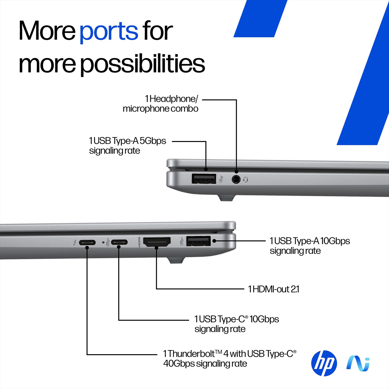 HP OmniBook 7 Intel Core Ultra 5 Laptop (16GB, 512GB SSD, Windows 11, 14 inch 2K OLED Display, MS Office 2024, Meteor Silver, 1.41 KG)_10