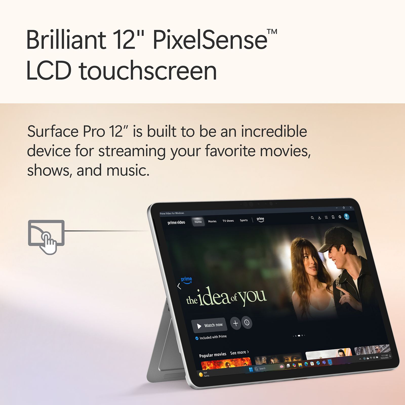 Microsoft Surface Pro Qualcomm Snapdragon X Plus Touchscreen 2-in-1 Laptop (16GB, 256GB SSD, Windows 11 Home, 12 inch PixelSense LCD Display, Microsoft 365 for 6 Months, 0.68 KG)_7