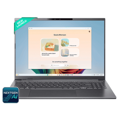 acer A16-11M Qualcomm Snapdragon X Laptop (16GB, 512GB SSD, Windows 11, 16 inch WUXGA Display, MS Office, Steel Grey, 1.7 KG)