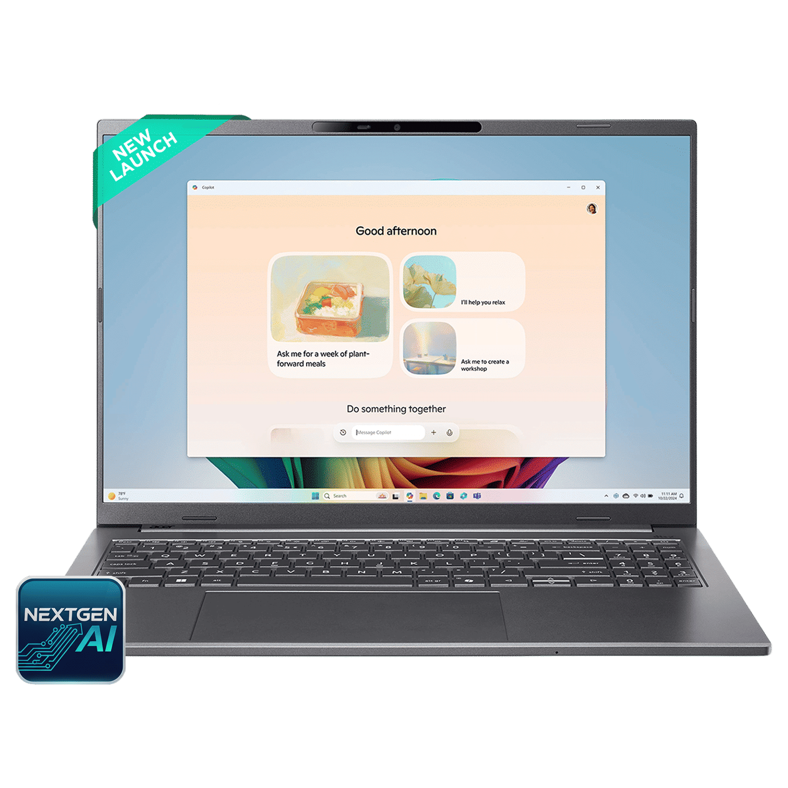 acer A16-11M Qualcomm Snapdragon X Laptop (16GB, 512GB SSD, Windows 11, 16 inch WUXGA Display, MS Office, Steel Grey, 1.7 KG) acer A16-11M Qualcomm Snapdragon X Laptop (16GB, 512GB SSD, Windows 11, 16 inch WUXGA Display, MS Office, Steel Grey, 1.7 KG)_1