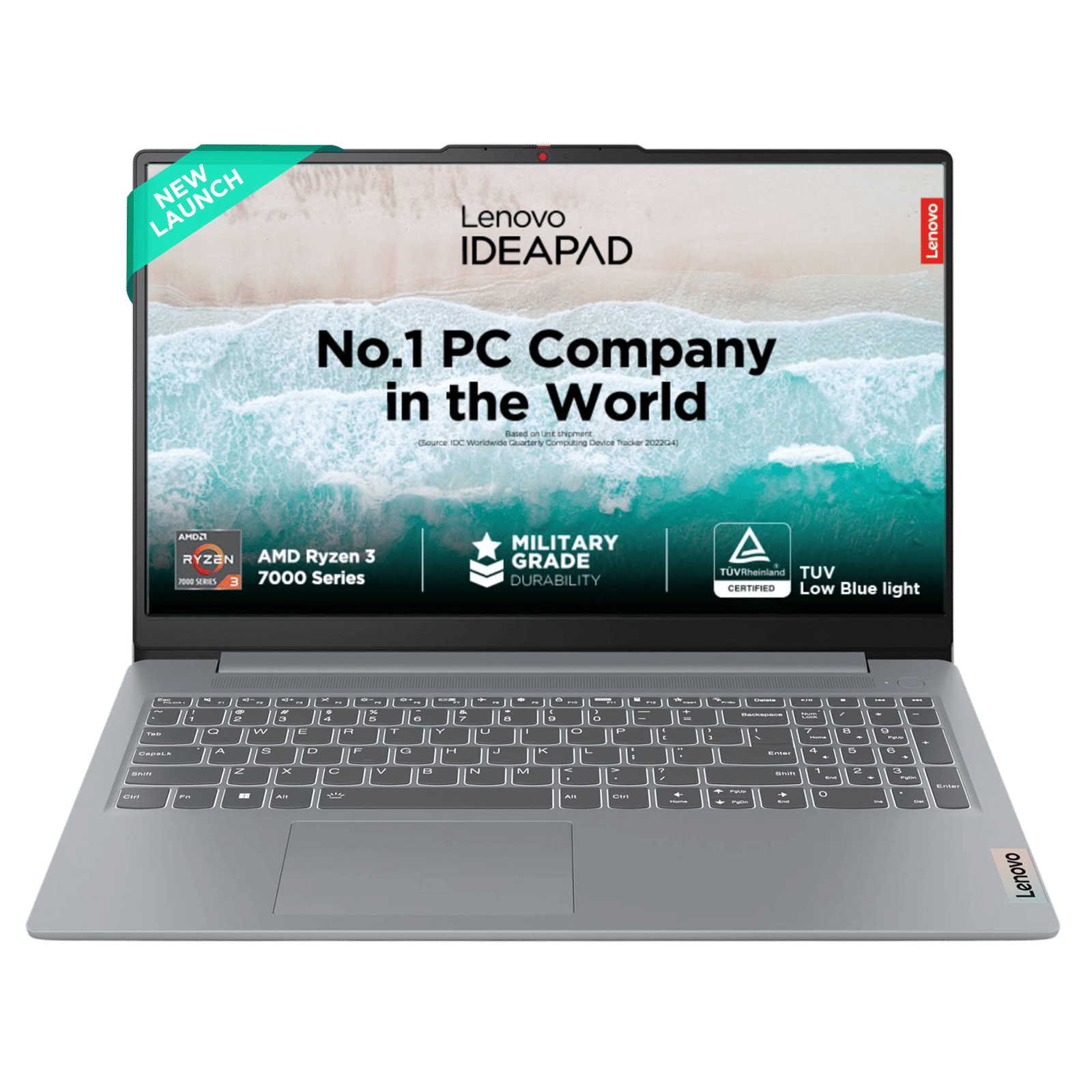 Lenovo IdeaPad Slim 3 15AMN8 AMD Ryzen 3 Laptop (8GB RAM, 512GB SSD, Windows 11 Home, 15.6 inch Full HD TN Display, MS Office Home 2024, Arctic Grey, 1.62 KG)_1
