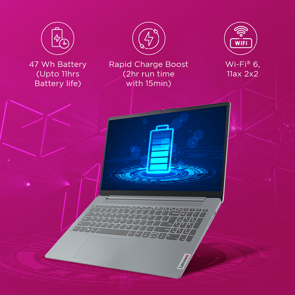 Lenovo IdeaPad Slim 3 15AMN8 AMD Ryzen 3 Laptop (8GB RAM, 512GB SSD, Windows 11 Home, 15.6 inch Full HD TN Display, MS Office Home 2024, Arctic Grey, 1.62 KG)_13