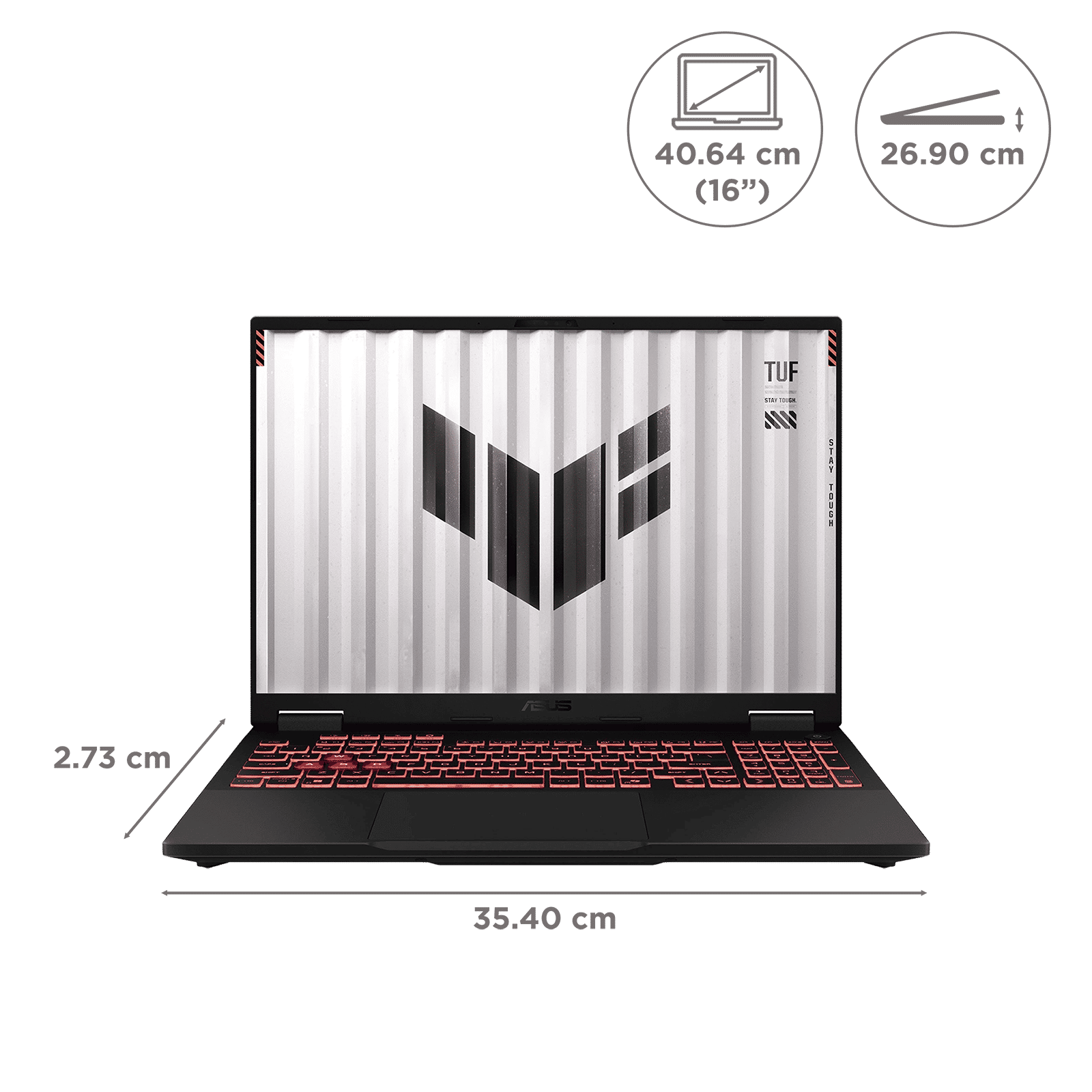 ASUS TUF A16 FA608PP-QT014WS AMD Ryzen 9 Gaming Laptop (16GB, 1TB SSD, Windows 11 Home, 8GB Graphics, 16 inch, 165 Hz, 2.5K WQXGA Display, NVIDIA GeForce RTX 5070, MS Office 365 Basic, Jaeger Gray, 2.20 KG) ASUS TUF A16 FA608PP-QT014WS AMD Ryzen 9 Gaming Laptop (16GB, 1TB SSD, Windows 11 Home, 8GB Graphics, 16 inch, 165 Hz, 2.5K WQXGA Display, NVIDIA GeForce RTX 5070, MS Office 365 Basic, Jaeger Gray, 2.20 KG)_2