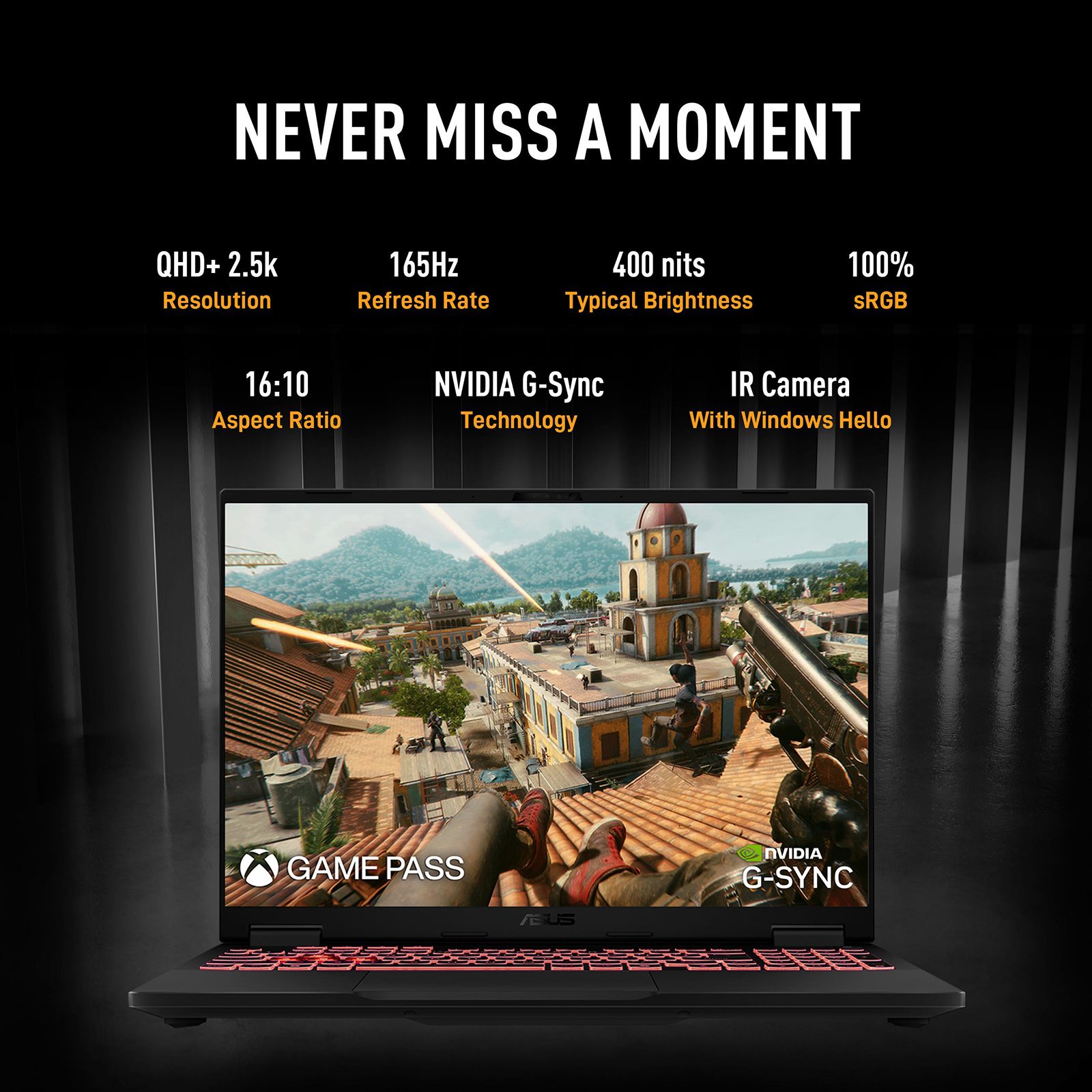 ASUS TUF A16 FA608PP-QT014WS AMD Ryzen 9 Gaming Laptop (16GB, 1TB SSD, Windows 11 Home, 8GB Graphics, 16 inch, 165 Hz, 2.5K WQXGA Display, NVIDIA GeForce RTX 5070, MS Office 365 Basic, Jaeger Gray, 2.20 KG) ASUS TUF A16 FA608PP-QT014WS AMD Ryzen 9 Gaming Laptop (16GB, 1TB SSD, Windows 11 Home, 8GB Graphics, 16 inch, 165 Hz, 2.5K WQXGA Display, NVIDIA GeForce RTX 5070, MS Office 365 Basic, Jaeger Gray, 2.20 KG)_6