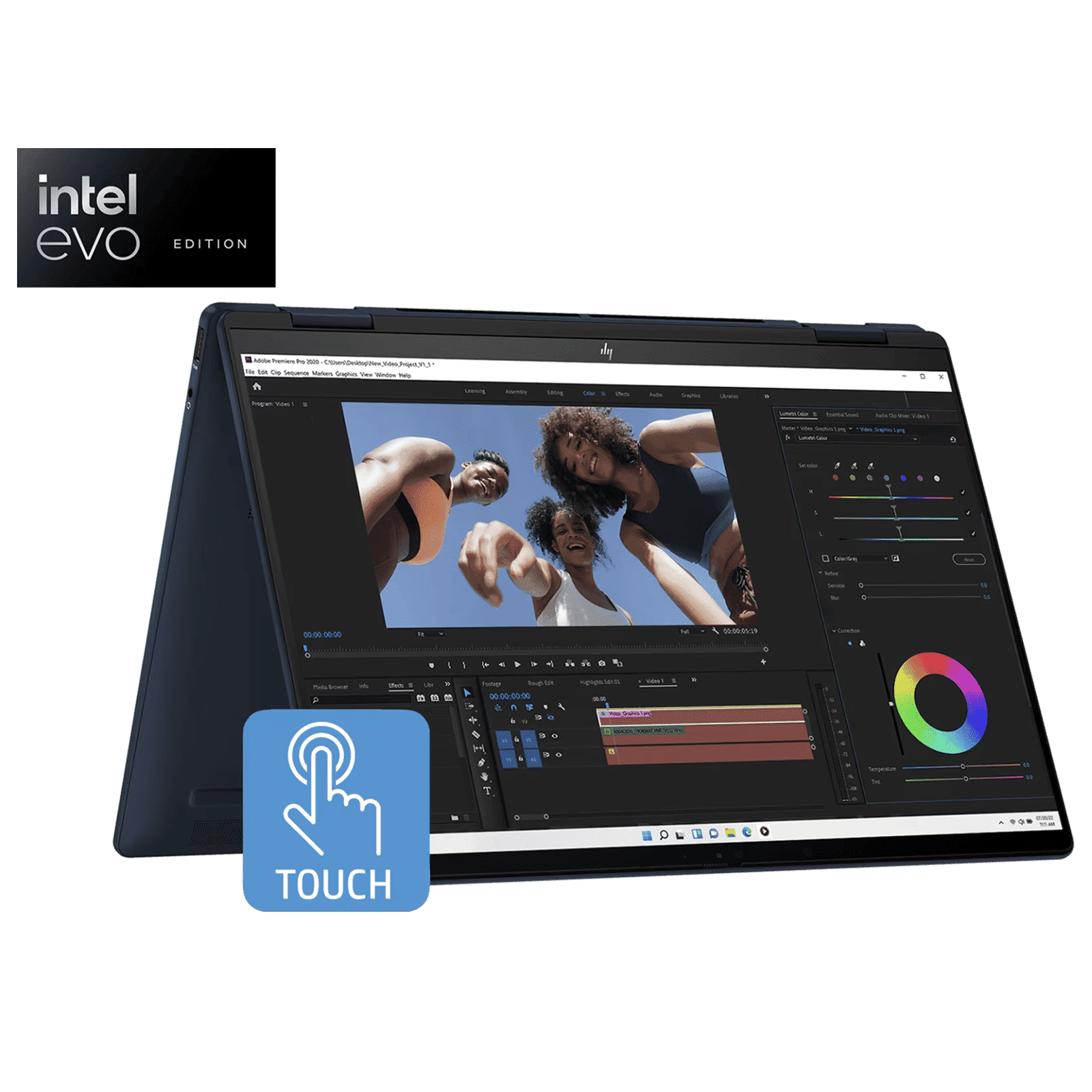 HP Envy x360 14-fc0178TU Intel Core Ultra 5 Touchscreen 2-in-1 Laptop (16GB, 512GB SSD, Windows 11 Home, 14 inch 3K OLED UWVA Display, MS Office 2024, Atmospheric Blue, 1.39 KG)_9
