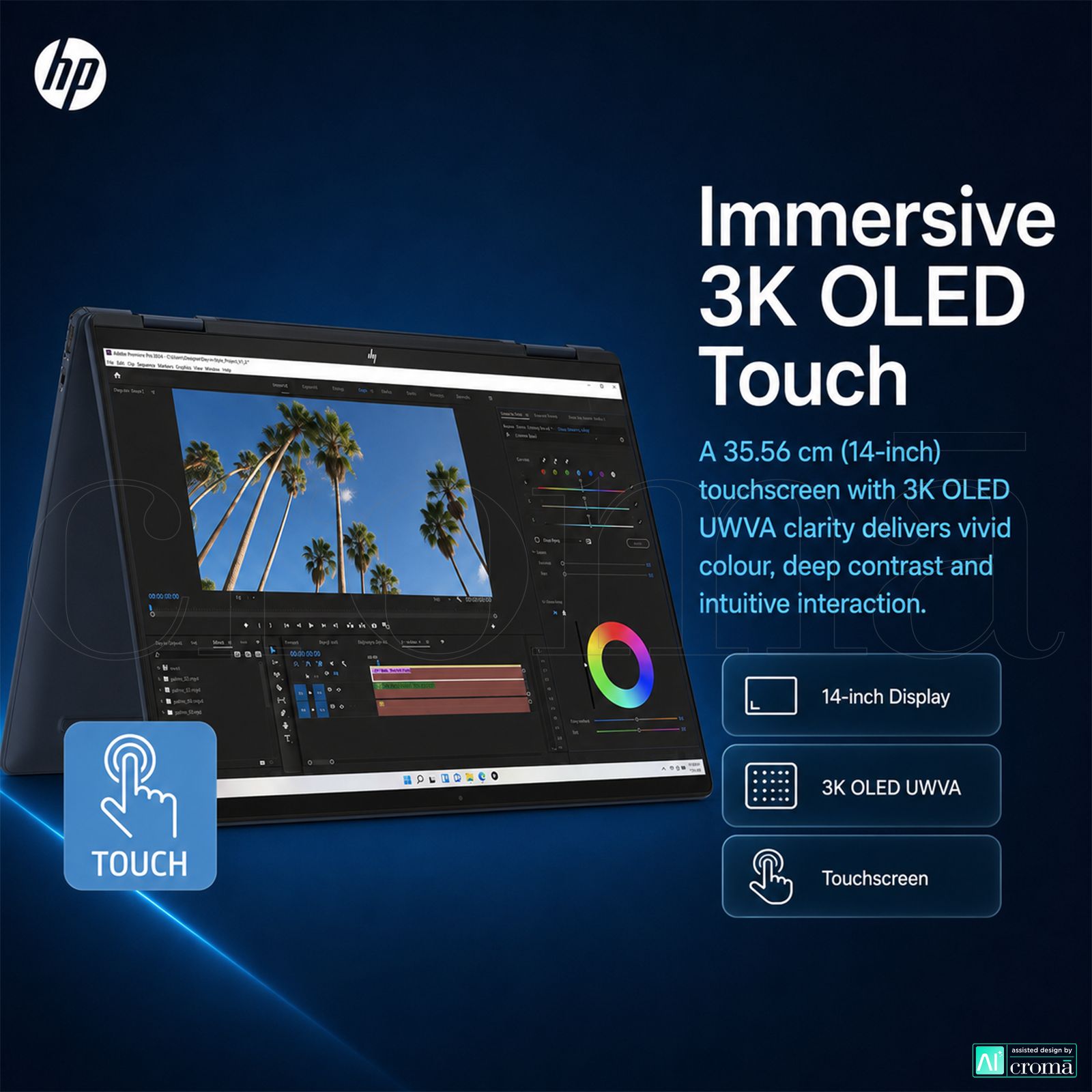 HP Envy x360 14-fc0178TU Intel Core Ultra 5 Touchscreen 2-in-1 Laptop (16GB, 512GB SSD, Windows 11 Home, 14 inch 3K OLED UWVA Display, MS Office 2024, Atmospheric Blue, 1.39 KG) HP Envy x360 14-fc0178TU Intel Core Ultra 5 Touchscreen 2-in-1 Laptop (16GB, 512GB SSD, Windows 11 Home, 14 inch 3K OLED UWVA Display, MS Office 2024, Atmospheric Blue, 1.39 KG)_3
