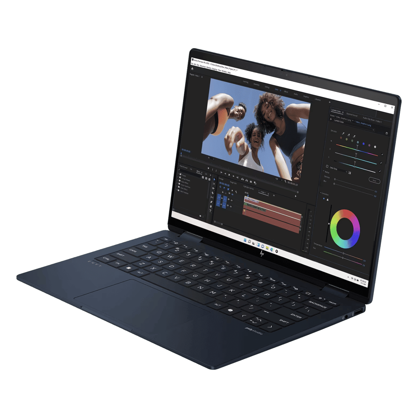 HP Envy x360 14-fc0178TU Intel Core Ultra 5 Touchscreen 2-in-1 Laptop (16GB, 512GB SSD, Windows 11 Home, 14 inch 3K OLED UWVA Display, MS Office 2024, Atmospheric Blue, 1.39 KG)_4