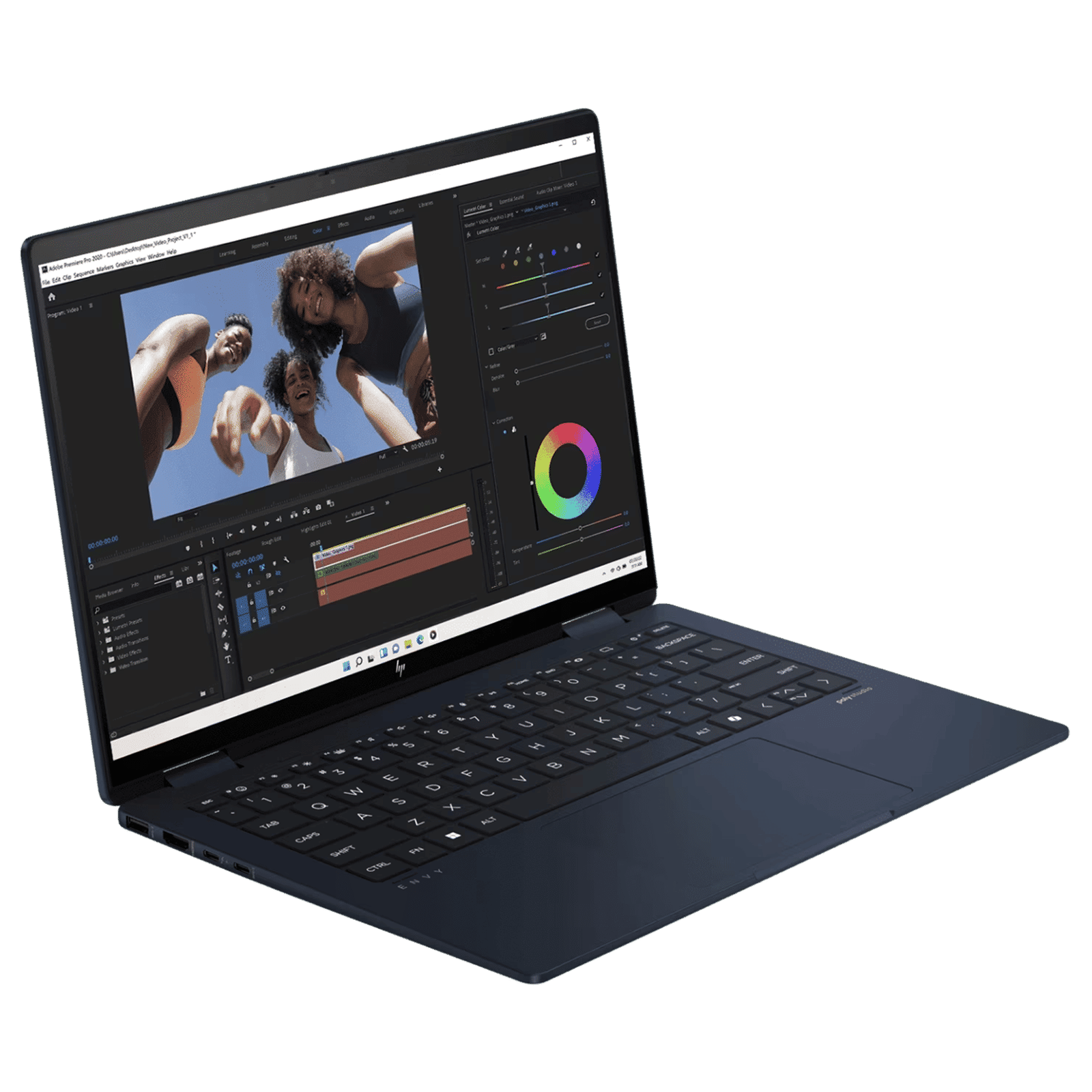 HP Envy x360 14-fc0178TU Intel Core Ultra 5 Touchscreen 2-in-1 Laptop (16GB, 512GB SSD, Windows 11 Home, 14 inch 3K OLED UWVA Display, MS Office 2024, Atmospheric Blue, 1.39 KG)_6