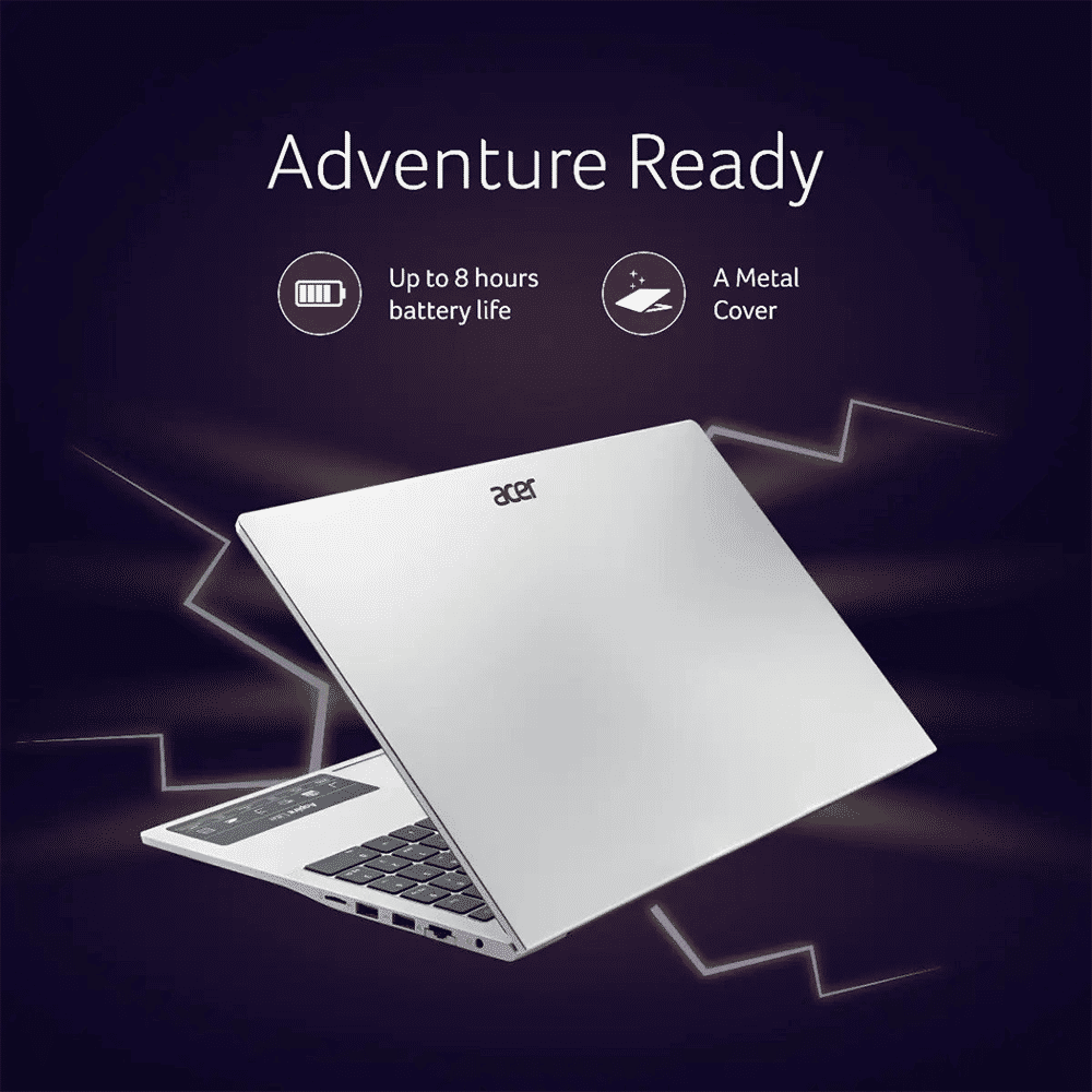 acer Aspire Lite Intel Core i5 13th Gen Thin & Light Laptop (16GB, 512GB SSD, Windows 11 Home, 15.6 inch Full HD IPS Display, MS Office, Pure Silver, 1.70 KG)_8