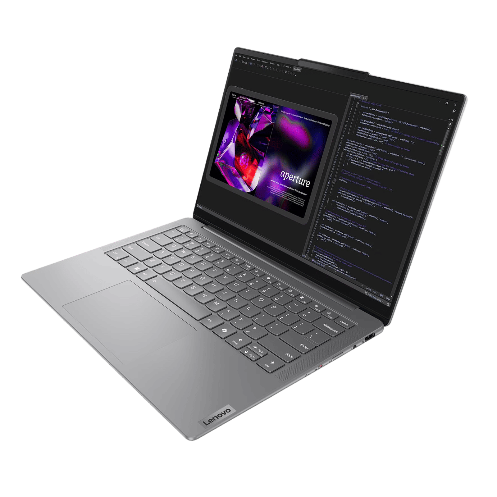 Lenovo Yoga Slim 7 14IMH9 Intel Core Ultra 5 125H Laptop (16GB, 1TB SSD, Windows 11 Home, 14 inch WUXGA OLED Display, MS Office Home 2024, Luna Grey, 1.39 KG) Lenovo Yoga Slim 7 14IMH9 Intel Core Ultra 5 125H Laptop (16GB, 1TB SSD, Windows 11 Home, 14 inch WUXGA OLED Display, MS Office Home 2024, Luna Grey, 1.39 KG)_4