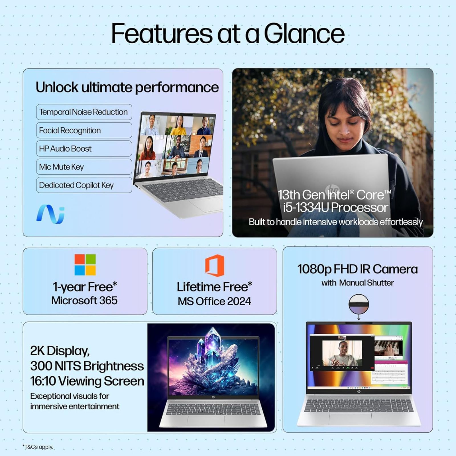 HP OmniBook 5 16-ba1008TU Intel Core i5 13th Gen Laptop (16GB, 512GB SSD, Windows 11 Home, 16 inch 2K IPS Display, MS Office 2024, Glacier Silver Aluminum, 1.77 KG) HP OmniBook 5 16-ba1008TU Intel Core i5 13th Gen Laptop (16GB, 512GB SSD, Windows 11 Home, 16 inch 2K IPS Display, MS Office 2024, Glacier Silver Aluminum, 1.77 KG)_20