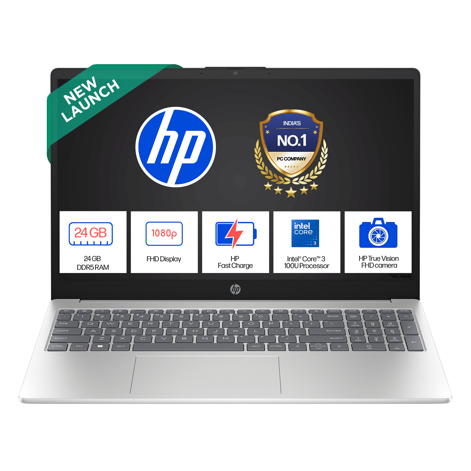 HP 15-fd0886TU Intel Core 3 100U Laptop (24GB RAM, 512GB SSD ROM, Windows 11 Home, 15.6 inch Full HD Display, Natural Silver, 1.59 KG) HP 15-fd0886TU Intel Core 3 100U Laptop (24GB RAM, 512GB SSD ROM, Windows 11 Home, 15.6 inch Full HD Display, Natural Silver, 1.59 KG)_1