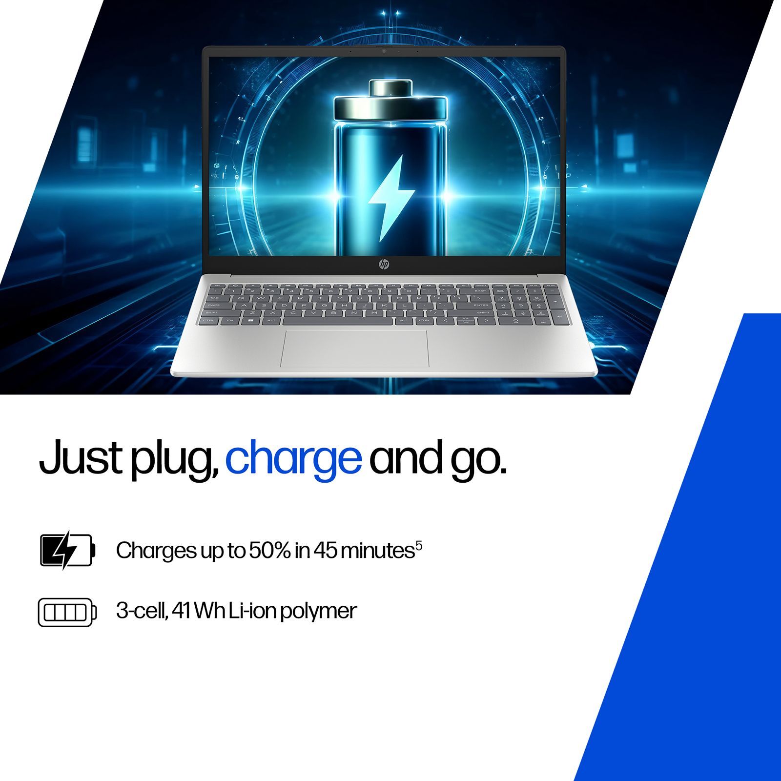 HP 15-fd0886TU Intel Core 3 100U Laptop (24GB RAM, 512GB SSD ROM, Windows 11 Home, 15.6 inch Full HD Display, Natural Silver, 1.59 KG) HP 15-fd0886TU Intel Core 3 100U Laptop (24GB RAM, 512GB SSD ROM, Windows 11 Home, 15.6 inch Full HD Display, Natural Silver, 1.59 KG)_5