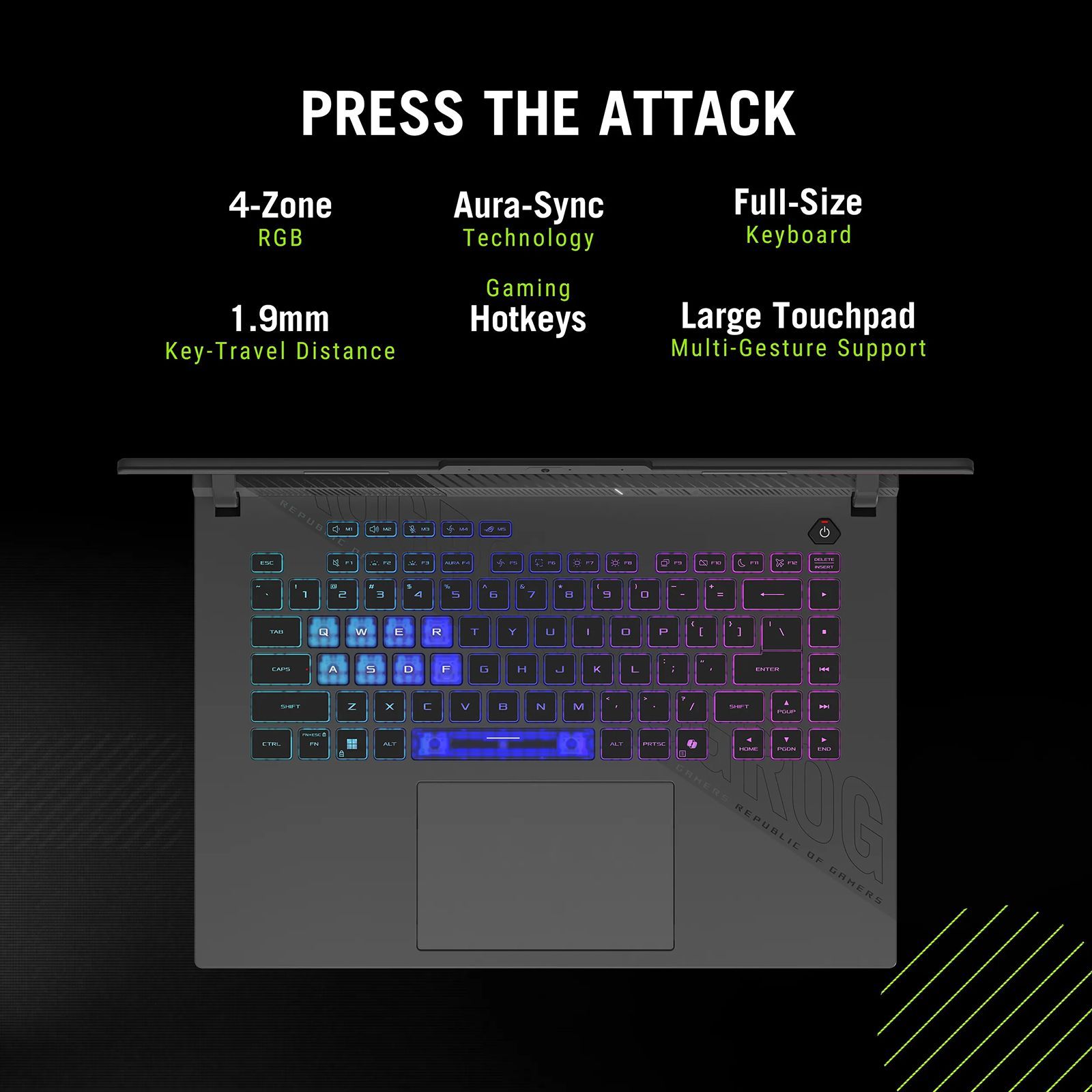 ASUS ROG Strix G16 AMD Ryzen 9 Gaming Laptop (16GB, 1TB SSD, Windows 11 Home, 16 inch 165 Hz WUXGA IPS Display, NVIDIA GeForce RTX 5050, MS Office Home 2024, Eclipse Gray, 2.5 KG)_7