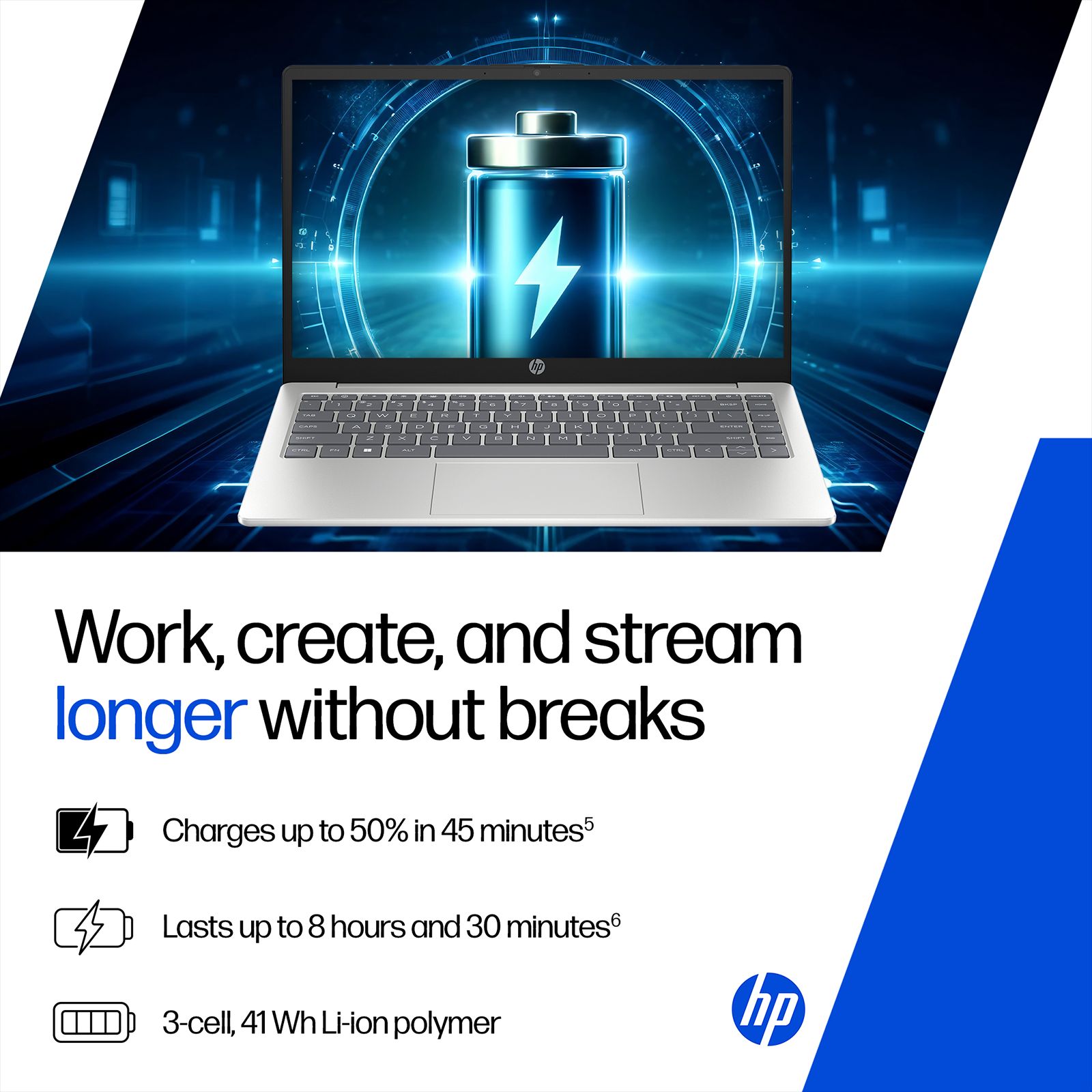 HP 14-ep1182TU Intel Core Ultra 7 Thin & Light Laptop (24GB, 1 TB SSD, Windows 11 Home, 14 inch Full HD IPS Display, MS Office 2024, Natural Silver, 1.40 KG) HP 14-ep1182TU Intel Core Ultra 7 Thin & Light Laptop (24GB, 1 TB SSD, Windows 11 Home, 14 inch Full HD IPS Display, MS Office 2024, Natural Silver, 1.40 KG)_9