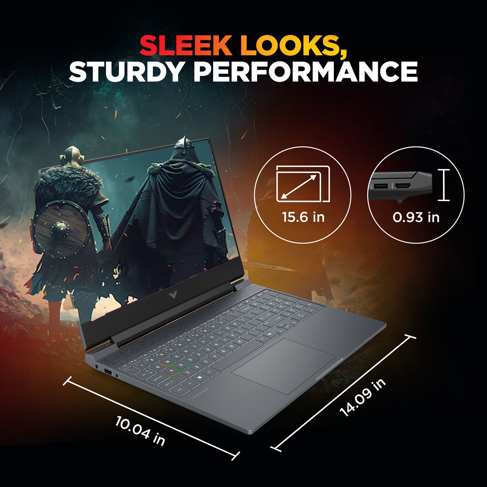 HP Victus 15-fa2539TX Intel Core i5 14th Gen Gaming Laptop (24GB, 512GB SSD, Windows 11, 6GB Graphics, 15.6 Inch 144 Hz Full HD IPS Display, NVIDIA GeForce RTX 4050, MS Office 2024, Mica Silver, 2.29 KG)_12