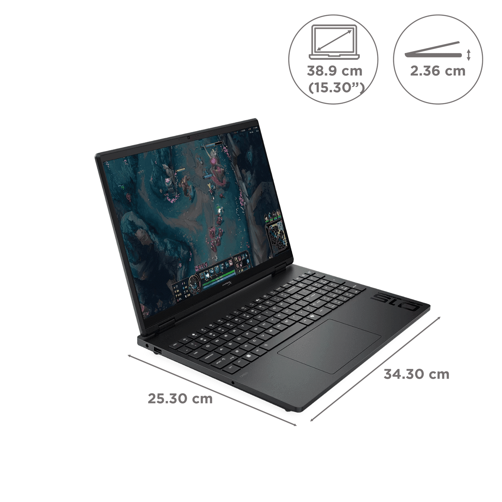 HP HyperX OMEN 15-ga0005TX Intel Core i7 14th Gen Gaming Laptop (24GB, 1TB SSD, Windows 11 Home, 8GB Graphics, 15 inch 180 Hz WQXGA IPS Display, NVIDIA GeForce RTX 5060, MS Office Home 2024, Shadow Black, 2.21 KG) HP HyperX OMEN 15-ga0005TX Intel Core i7 14th Gen Gaming Laptop (24GB, 1TB SSD, Windows 11 Home, 8GB Graphics, 15 inch 180 Hz WQXGA IPS Display, NVIDIA GeForce RTX 5060, MS Office Home 2024, Shadow Black, 2.21 KG)_2