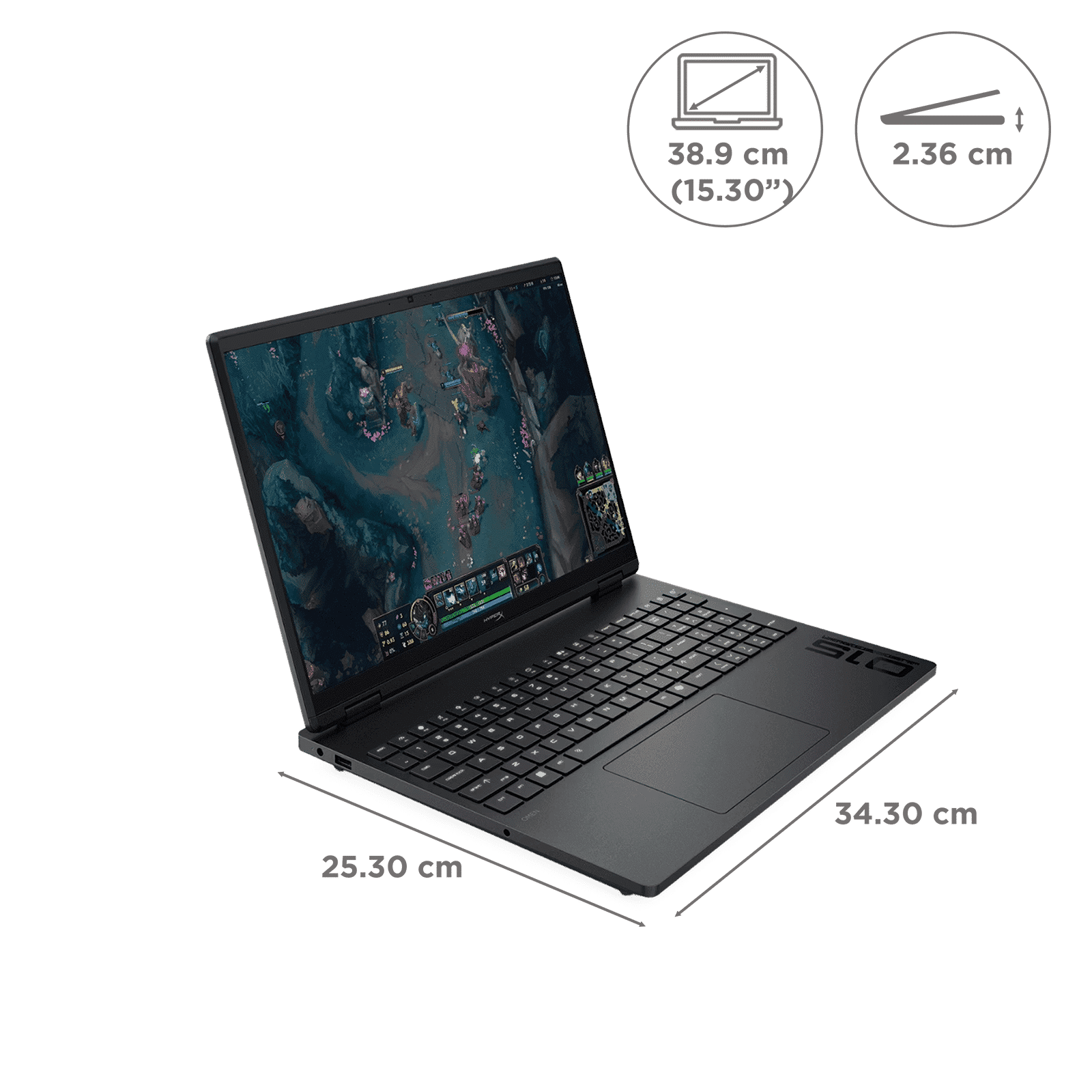HP HyperX OMEN 15-ga0005TX Intel Core i7 14th Gen Gaming Laptop (24GB, 1TB SSD, Windows 11 Home, 8GB Graphics, 15 inch 180 Hz WQXGA IPS Display, NVIDIA GeForce RTX 5060, MS Office Home 2024, Shadow Black, 2.21 KG) HP HyperX OMEN 15-ga0005TX Intel Core i7 14th Gen Gaming Laptop (24GB, 1TB SSD, Windows 11 Home, 8GB Graphics, 15 inch 180 Hz WQXGA IPS Display, NVIDIA GeForce RTX 5060, MS Office Home 2024, Shadow Black, 2.21 KG)_5