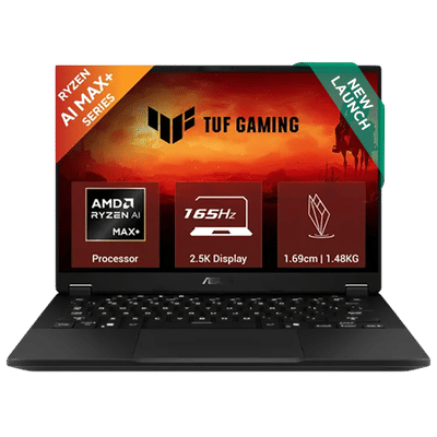 ASUS TUF A14 FA401EA-RG020WS AMD Ryzen AI
                          Max Plus Gaming Laptop (32GB, 1TB SSD, Windows
                          11 Home, 14 inch 165 Hz 2.5K WQXGA Display,
                          AMD Radeon, MS Office Home 2024, Jaeger Gray,
                          1.48 KG)