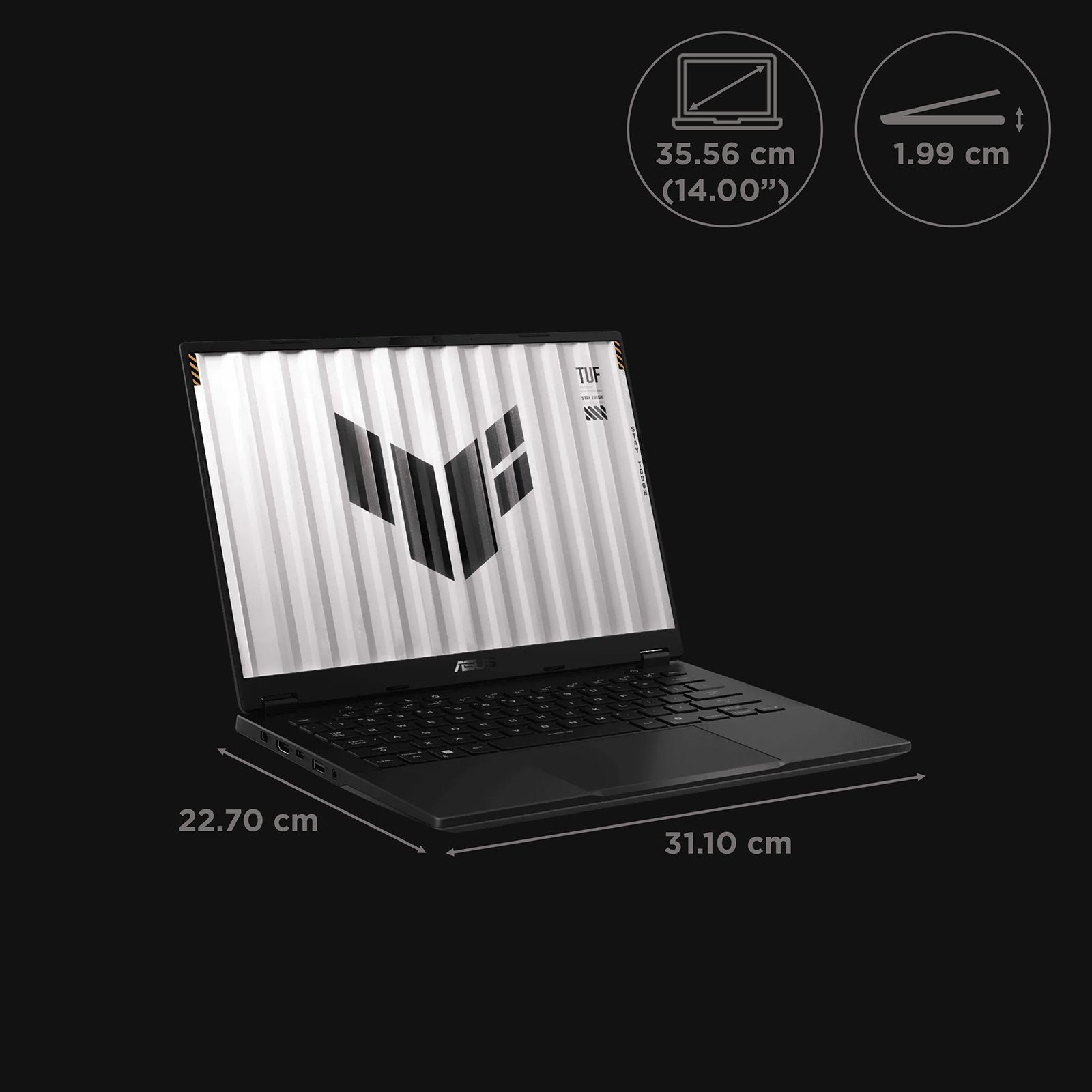 ASUS TUF A14 FA401EA-RG020WS AMD Ryzen AI Max Plus Gaming Laptop (32GB, 1TB SSD, Windows 11 Home, 14 inch 165 Hz 2.5K WQXGA Display, AMD Radeon, MS Office Home 2024, Jaeger Gray, 1.48 KG) ASUS TUF A14 FA401EA-RG020WS AMD Ryzen AI Max Plus Gaming Laptop (32GB, 1TB SSD, Windows 11 Home, 14 inch 165 Hz 2.5K WQXGA Display, AMD Radeon, MS Office Home 2024, Jaeger Gray, 1.48 KG)_2