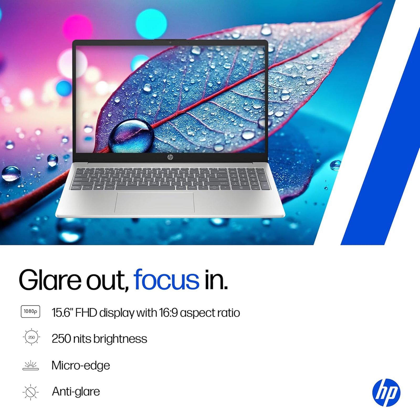 HP 15-hr0124TU Intel Core 5 120U Thin & Light Laptop (24GB, 512GB SSD, Windows 11 Home, 15.6 inch Full HD IPS Display, MS Office 2024, Natural Silver, 1.59 KG)_6
