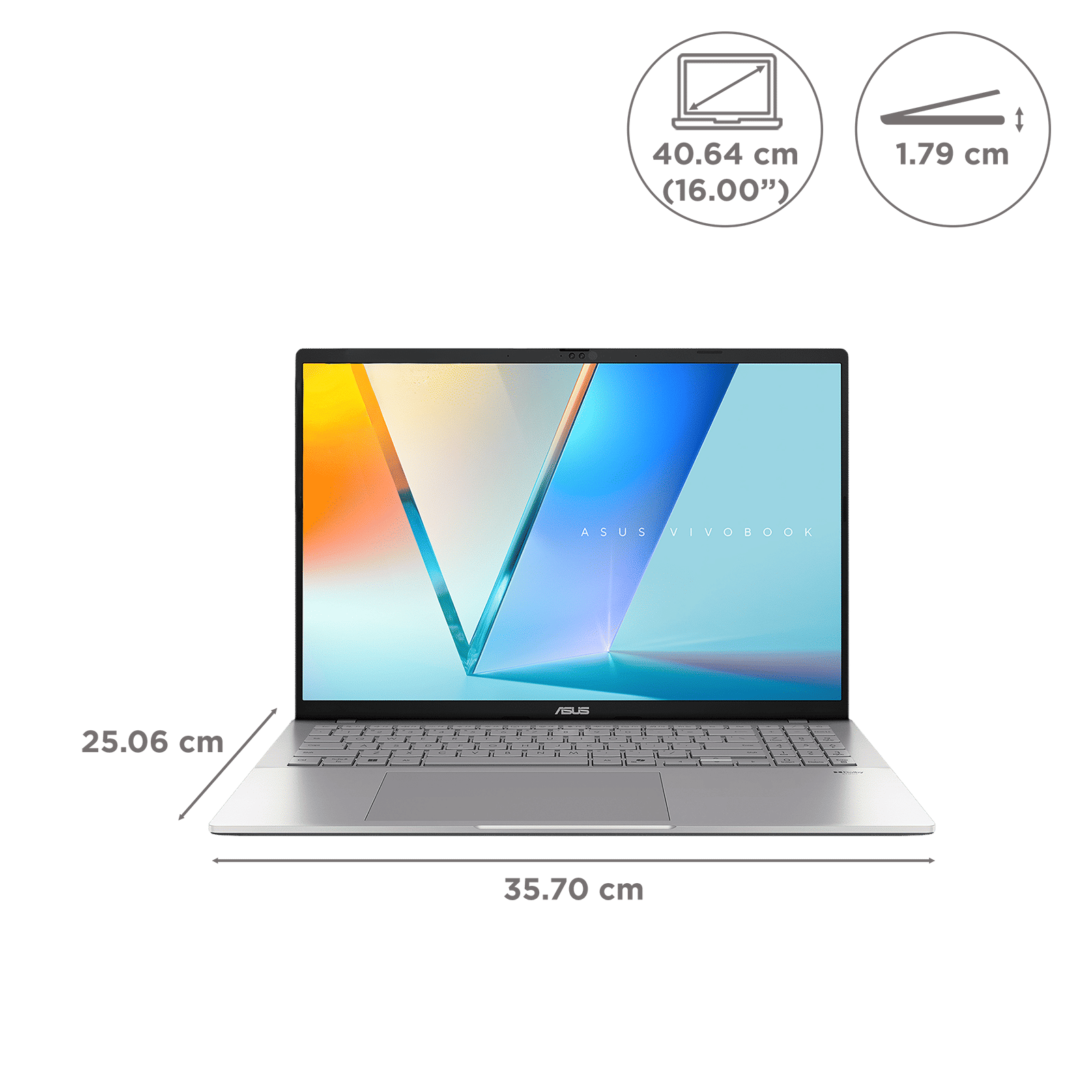 ASUS Vivobook S16 M3607KA-SH115WS AMD Ryzen AI 5 Thin and Light Laptop (16GB, 512GB SSD, Windows 11 Home, 16 inch WUXGA OLED Display, MS Office Home 2024, Cool Silver, 1.7 KG) ASUS Vivobook S16 M3607KA-SH115WS AMD Ryzen AI 5 Thin and Light Laptop (16GB, 512GB SSD, Windows 11 Home, 16 inch WUXGA OLED Display, MS Office Home 2024, Cool Silver, 1.7 KG)_2