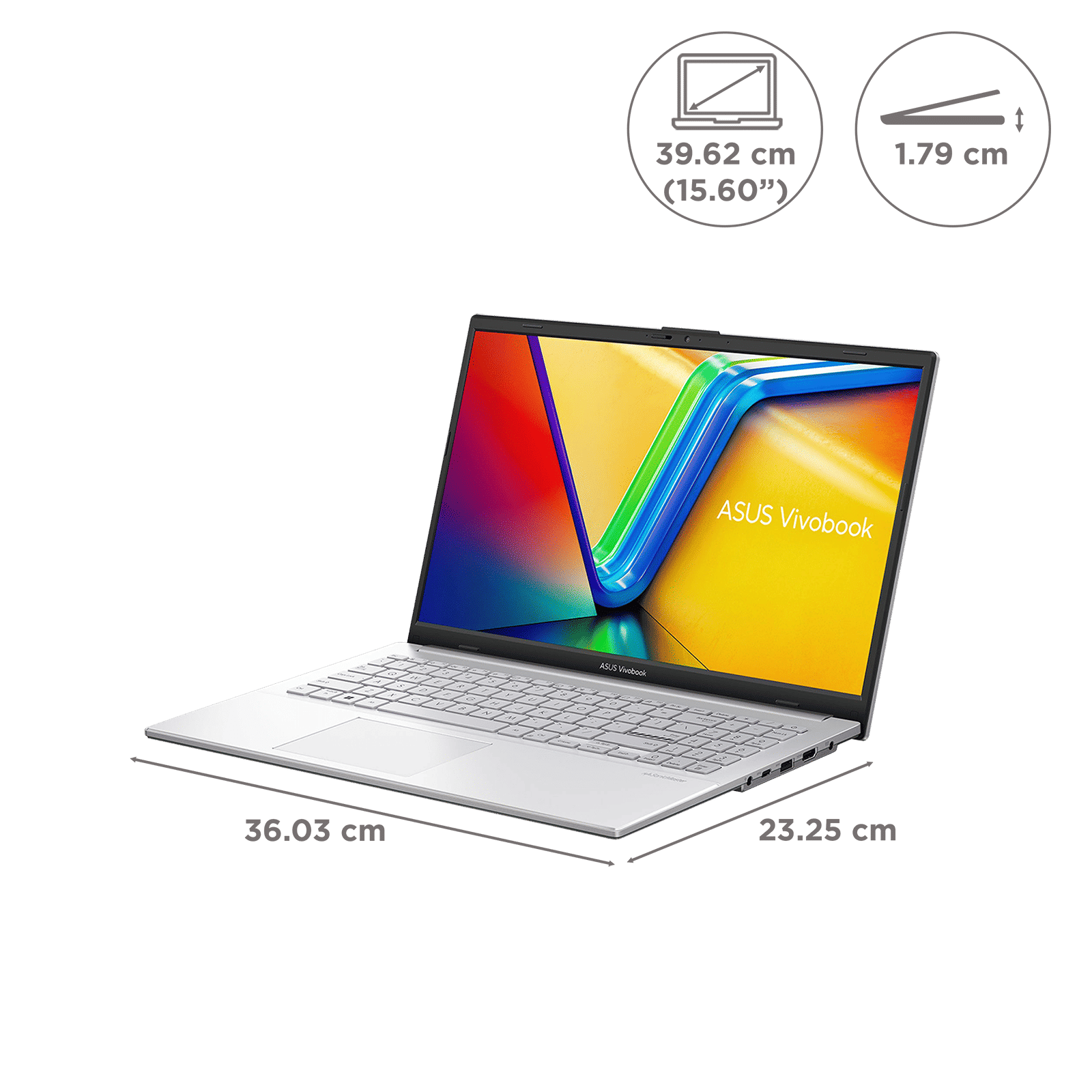 Asus Vivobook Go 15 AMD Ryzen 5 40 Thin & Light Laptop (16GB, 512GB SSD, Windows 11 Home, 15.6 inch Full HD IPS Display, MS Office Home 2024, Cool Silver, 1.63 KG)_12