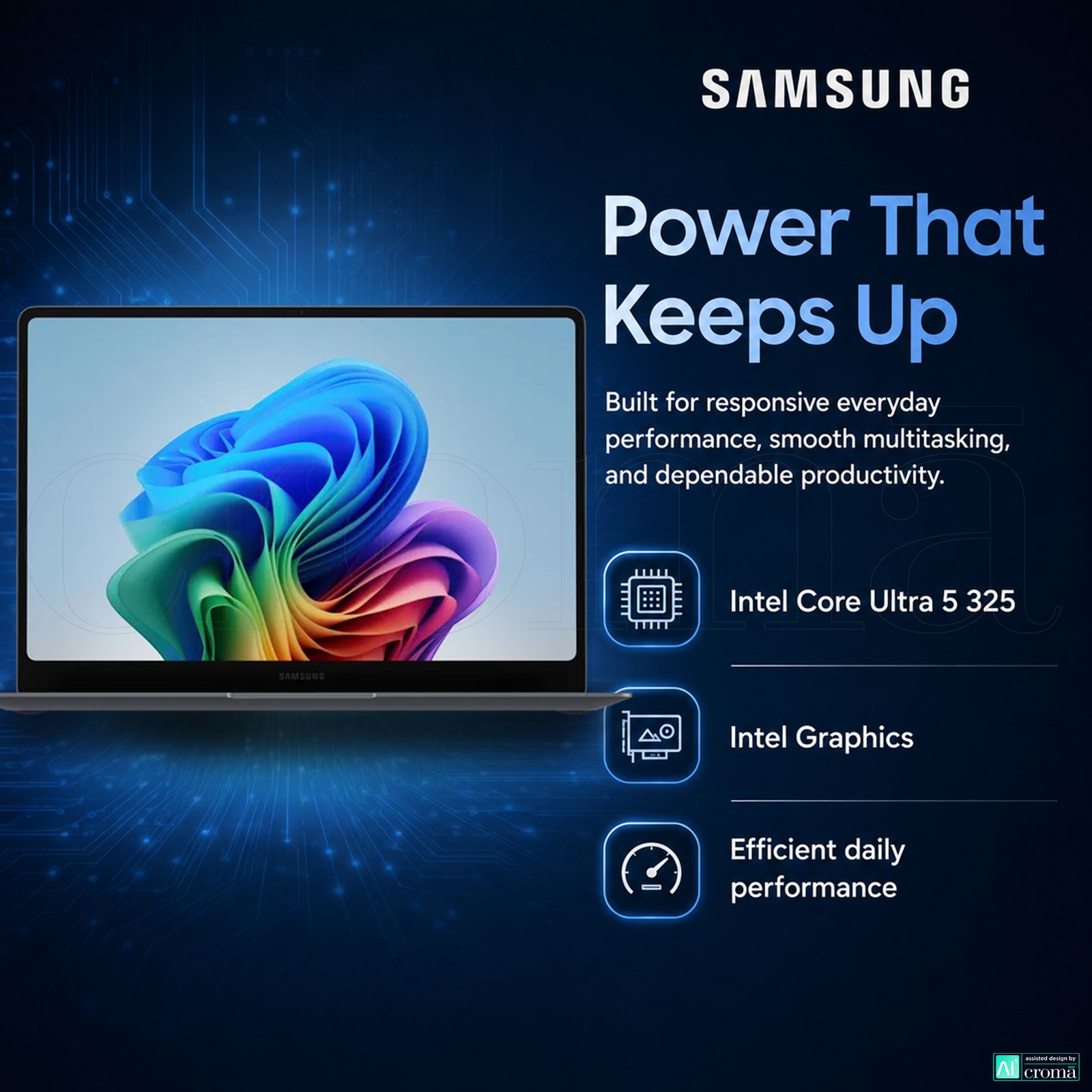 SAMSUNG Galaxy Book6 Intel Core Ultra 5 Thin & Light Laptop (16GB, 512GB SSD, Windows 11 Home, 14 inch WUXGA IPS Display, MS Office Home & Student 2024, Gray, 1.43 KG)_5
