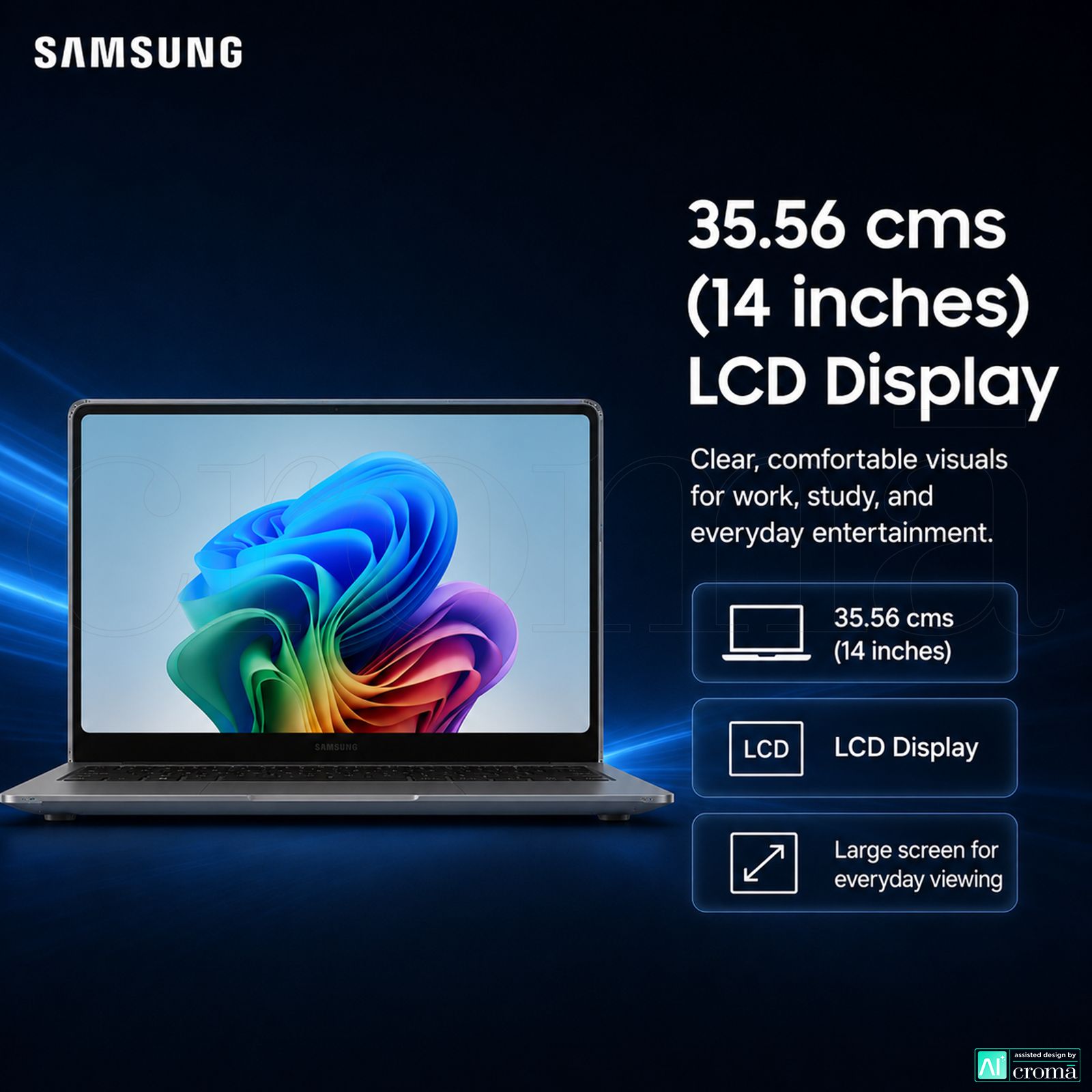 SAMSUNG Galaxy Book6 Intel Core Ultra 7 Laptop (16GB, 1TB SSD, Windows 11 Home, 14 inch LCD Display, MS Office Home & Student 2024, Gray, 1.45 KG)_3