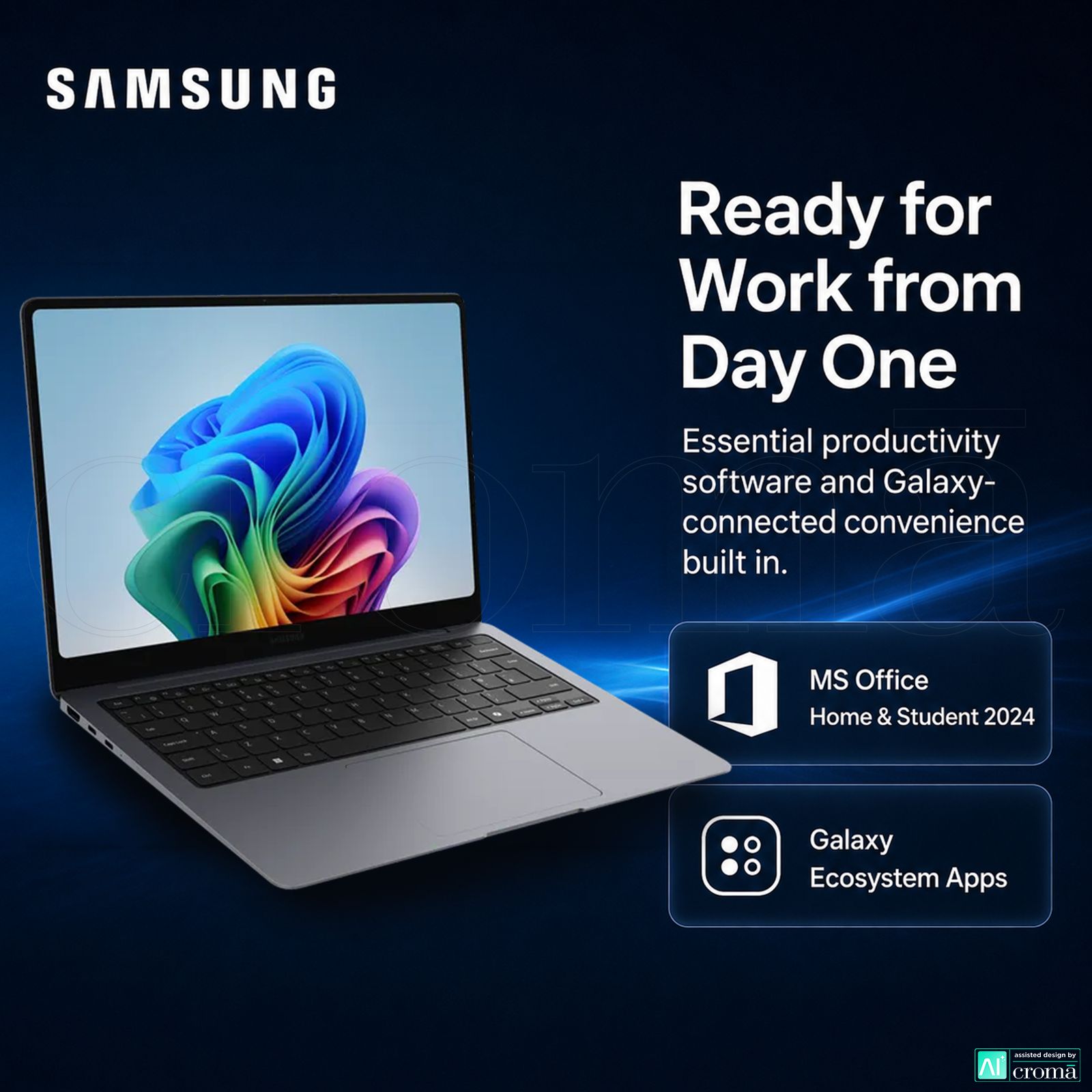 SAMSUNG Galaxy Book6 Intel Core Ultra 7 Laptop (16GB, 1TB SSD, Windows 11 Home, 14 inch LCD Display, MS Office Home & Student 2024, Gray, 1.45 KG)_6
