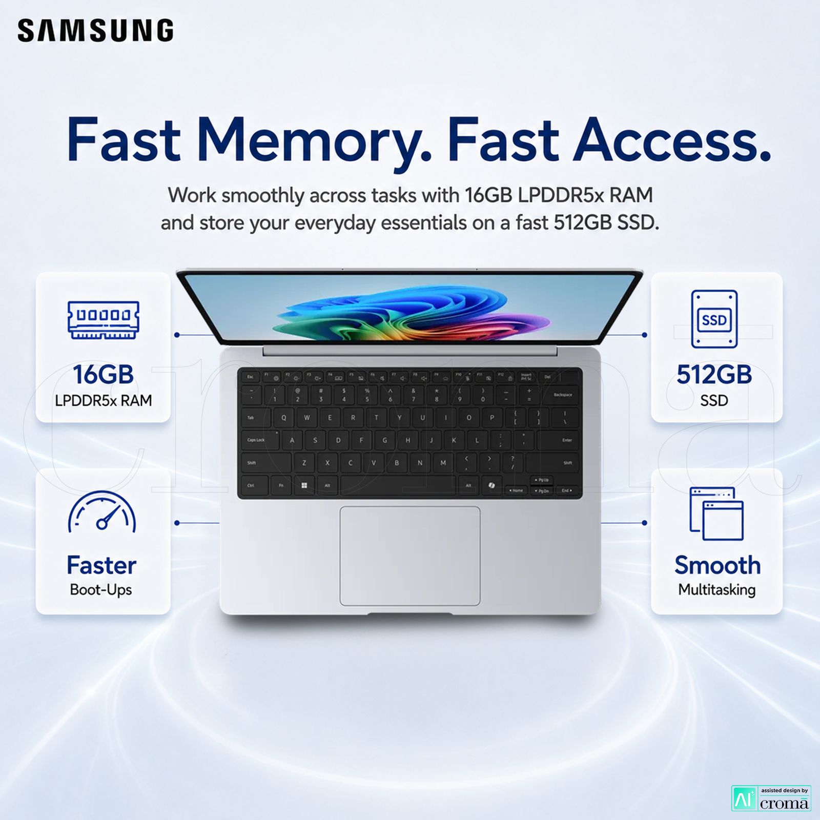 SAMSUNG Galaxy Book6 Intel Core Ultra 5 Laptop (16GB, 512GB SSD, Windows 11 Home, 14 inch LCD Display, MS Office Home & Student 2024, Silver, 1.45 KG) SAMSUNG Galaxy Book6 Intel Core Ultra 5 Laptop (16GB, 512GB SSD, Windows 11 Home, 14 inch LCD Display, MS Office Home & Student 2024, Silver, 1.45 KG)_3