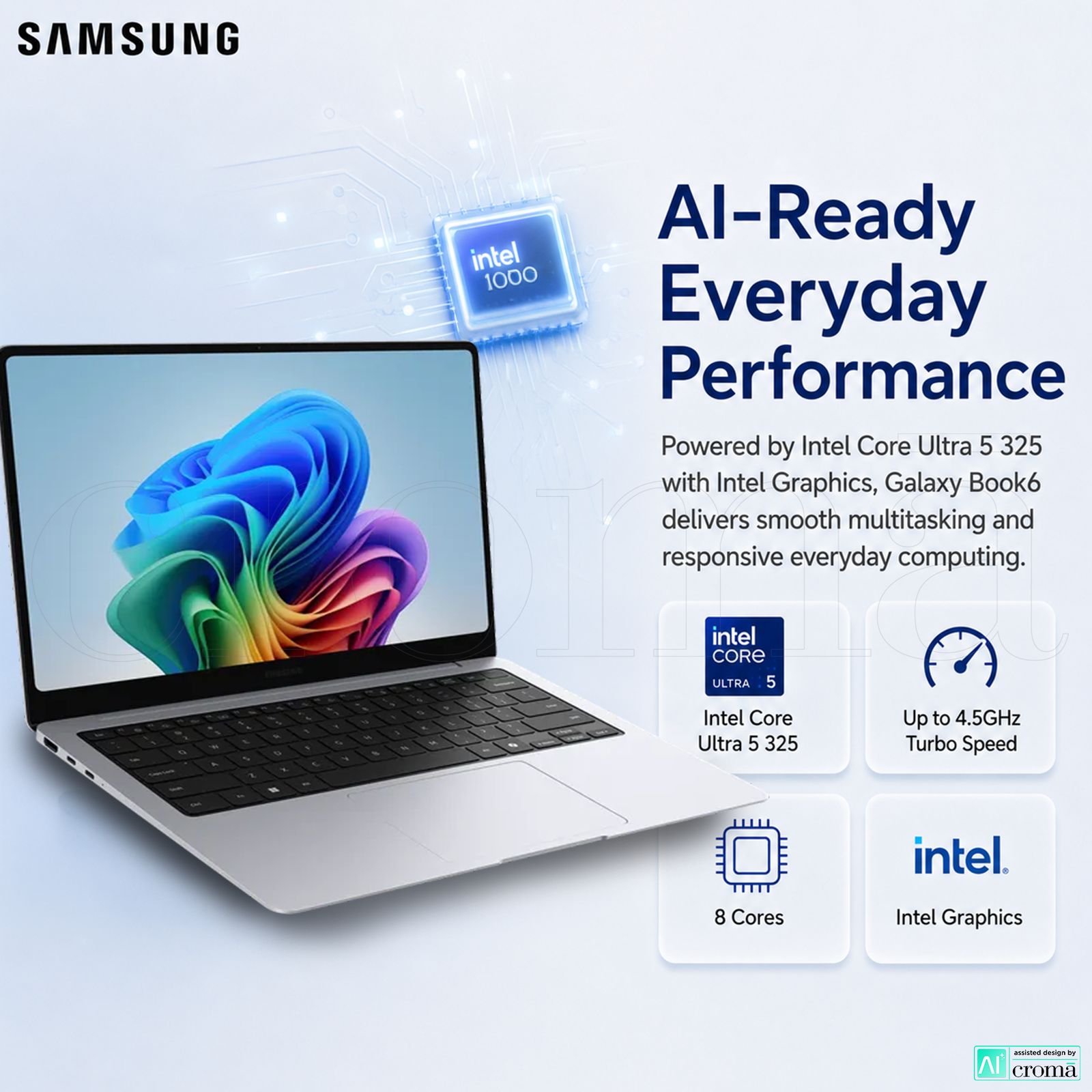 SAMSUNG Galaxy Book6 Intel Core Ultra 5 Laptop (16GB, 512GB SSD, Windows 11 Home, 14 inch LCD Display, MS Office Home & Student 2024, Silver, 1.45 KG) SAMSUNG Galaxy Book6 Intel Core Ultra 5 Laptop (16GB, 512GB SSD, Windows 11 Home, 14 inch LCD Display, MS Office Home & Student 2024, Silver, 1.45 KG)_4