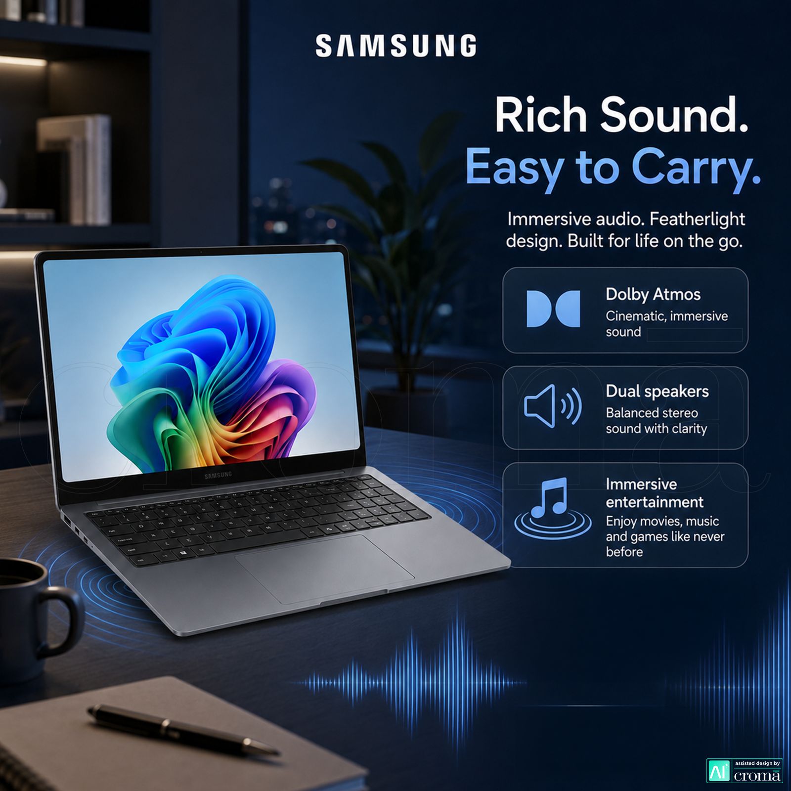 SAMSUNG Galaxy Book6 Intel Core Ultra 7 Touchscreen Laptop (16GB, 512GB SSD, Windows 11 Home, 16 inch LCD Display, MS Office Home & Student 2024, Gray, 1.8 KG) SAMSUNG Galaxy Book6 Intel Core Ultra 7 Touchscreen Laptop (16GB, 512GB SSD, Windows 11 Home, 16 inch LCD Display, MS Office Home & Student 2024, Gray, 1.8 KG)_7