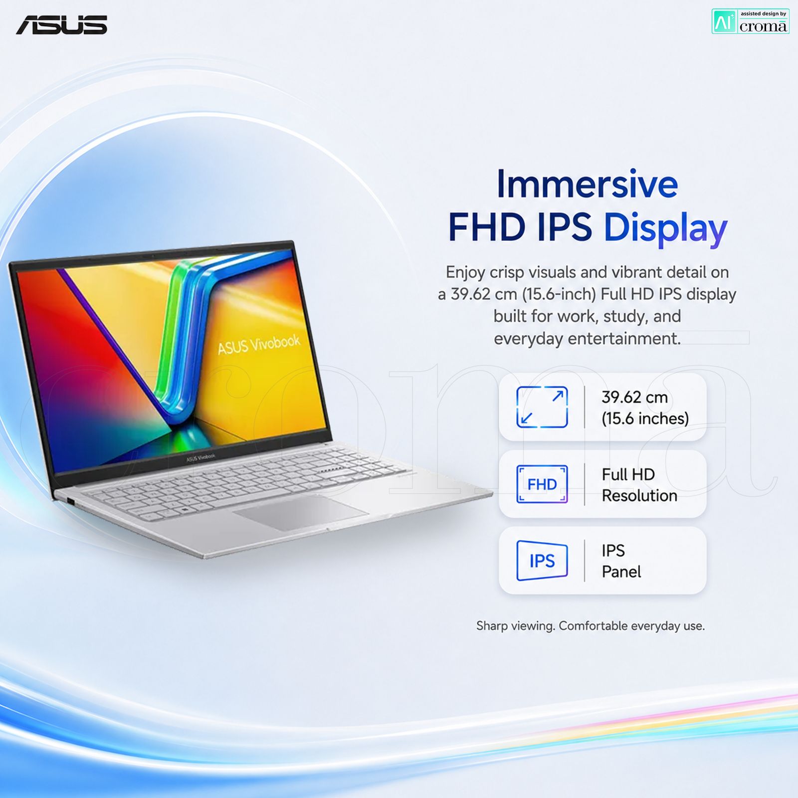 ASUS Vivobook 15 Intel Core 3 Laptop (8GB, 512GB SSD, Windows 11 Home, 15.6 inch FHD IPS Display, MS Office Home 2024, Cool Silver, 1.7 KG) ASUS Vivobook 15 Intel Core 3 Laptop (8GB, 512GB SSD, Windows 11 Home, 15.6 inch FHD IPS Display, MS Office Home 2024, Cool Silver, 1.7 KG)_5