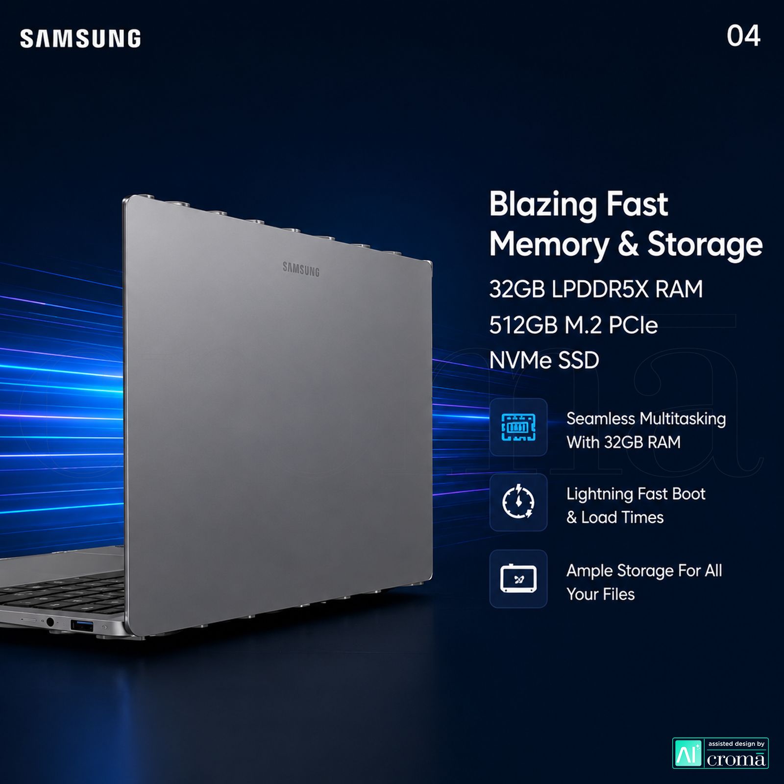 SAMSUNG Galaxy Book6 Pro Intel Core Ultra 5 Touchscreen Thin & Light Laptop (32GB, 512GB SSD, Windows 11 Home, 16 inch WQXGA Plus Dynamic AMOLED 2x Display, MS Office Home & Student 2024, Gray, 1.59 KG) SAMSUNG Galaxy Book6 Pro Intel Core Ultra 5 Touchscreen Thin & Light Laptop (32GB, 512GB SSD, Windows 11 Home, 16 inch WQXGA Plus Dynamic AMOLED 2x Display, MS Office Home & Student 2024, Gray, 1.59 KG)_5