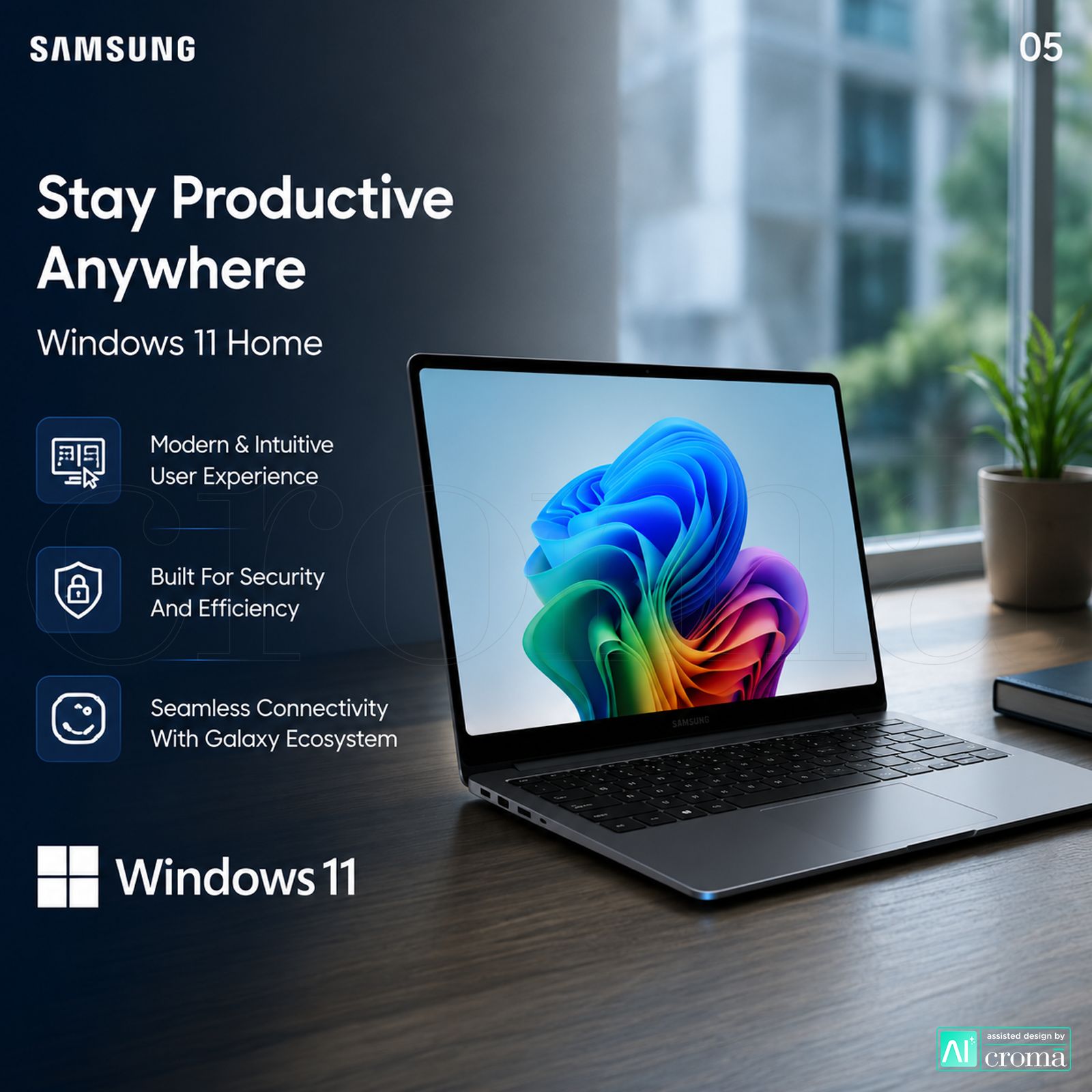SAMSUNG Galaxy Book6 Pro Intel Core Ultra 5 Touchscreen Thin & Light Laptop (32GB, 512GB SSD, Windows 11 Home, 16 inch WQXGA Plus Dynamic AMOLED 2x Display, MS Office Home & Student 2024, Gray, 1.59 KG) SAMSUNG Galaxy Book6 Pro Intel Core Ultra 5 Touchscreen Thin & Light Laptop (32GB, 512GB SSD, Windows 11 Home, 16 inch WQXGA Plus Dynamic AMOLED 2x Display, MS Office Home & Student 2024, Gray, 1.59 KG)_6