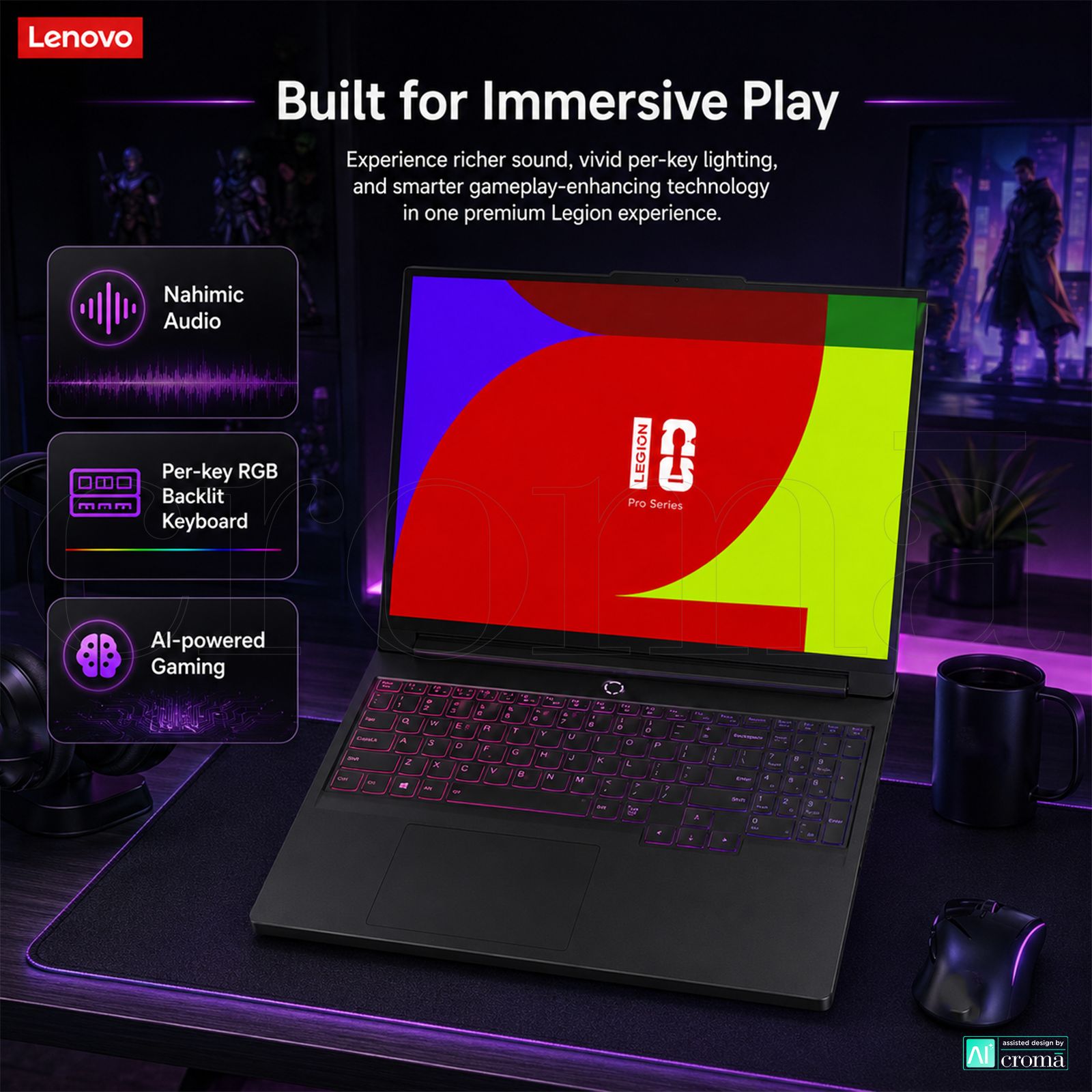 Lenovo Legion Pro 7 16IAX10H Intel Core Ultra 9 Gaming Laptop (32GB, 1TB SSD, Windows 11 Home, 12GB Graphics, 16 Inch 240 Hz WQXGA IPS Display, NVIDIA GeForce RTX 5070, MS Office Home 2024, Eclipse Black, 2.57 KG) Lenovo Legion Pro 7 16IAX10H Intel Core Ultra 9 Gaming Laptop (32GB, 1TB SSD, Windows 11 Home, 12GB Graphics, 16 Inch 240 Hz WQXGA IPS Display, NVIDIA GeForce RTX 5070, MS Office Home 2024, Eclipse Black, 2.57 KG)_7