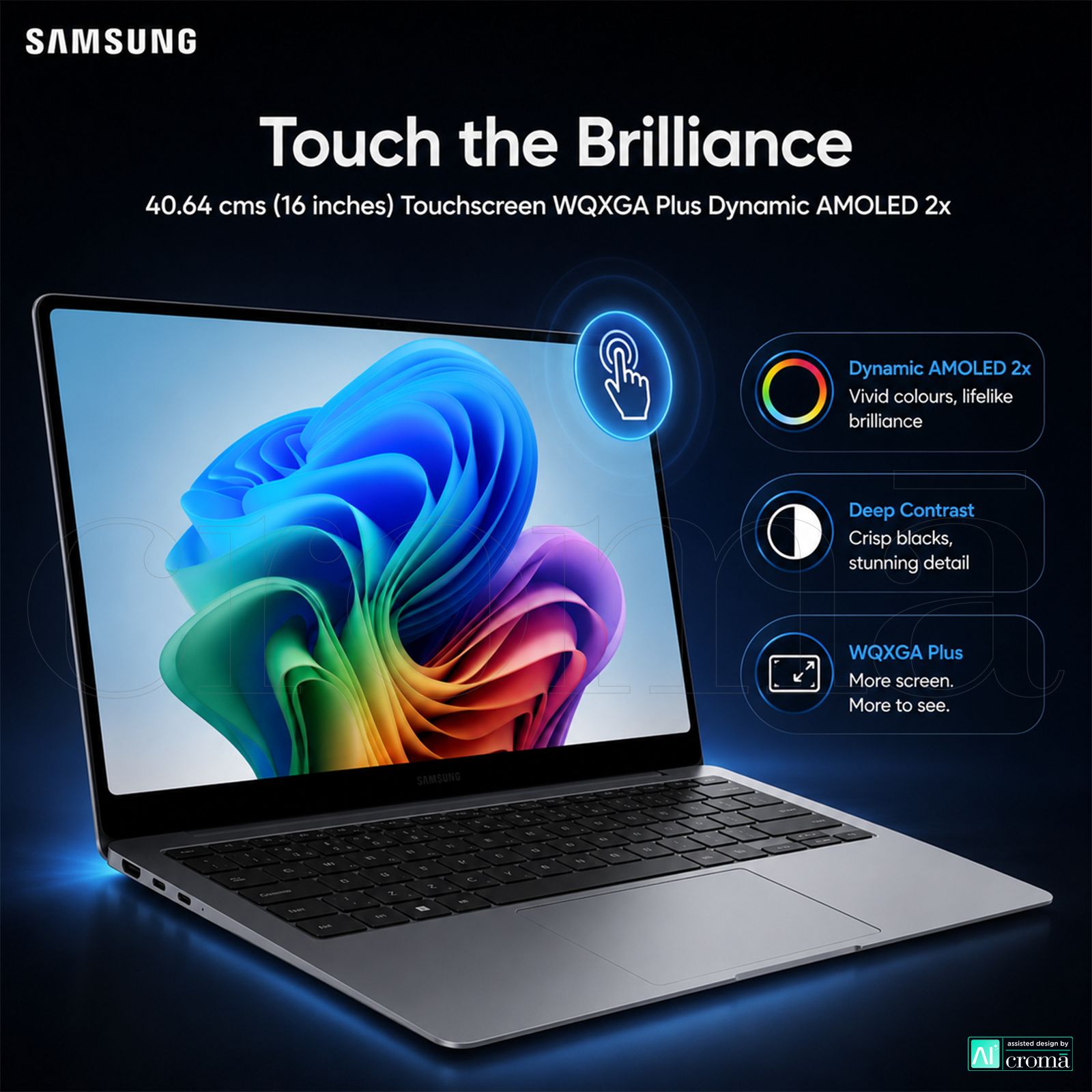 SAMSUNG Galaxy Book6 Pro Intel Core Ultra X7 Touchscreen Thin & Light Laptop (32GB, 1TB SSD, Windows 11 Home, 16 inch WQXGA Plus Dynamic AMOLED 2x Display, MS Office Home & Student 2024, Gray, 1.59 KG) SAMSUNG Galaxy Book6 Pro Intel Core Ultra X7 Touchscreen Thin & Light Laptop (32GB, 1TB SSD, Windows 11 Home, 16 inch WQXGA Plus Dynamic AMOLED 2x Display, MS Office Home & Student 2024, Gray, 1.59 KG)_3