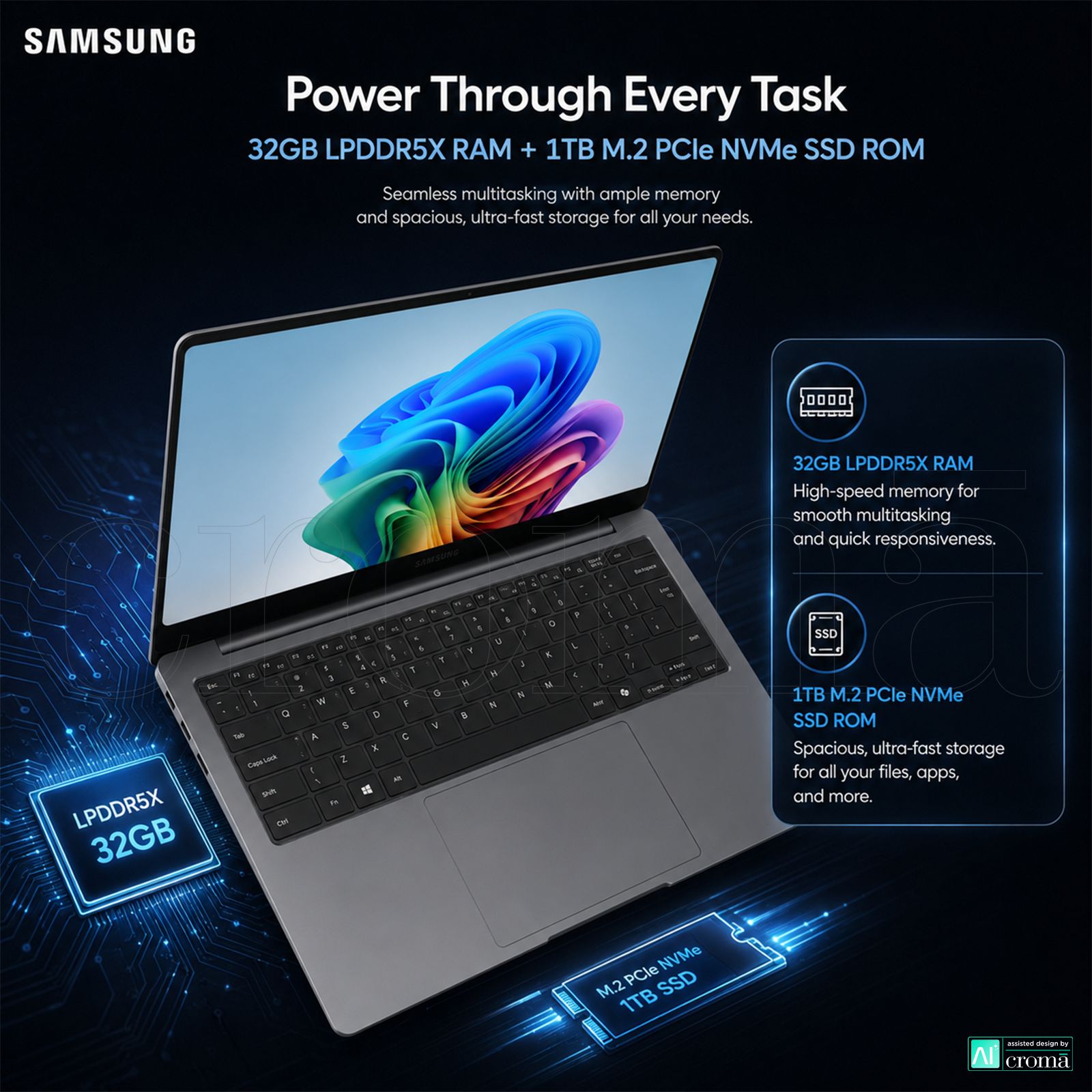 SAMSUNG Galaxy Book6 Pro Intel Core Ultra X7 Touchscreen Thin & Light Laptop (32GB, 1TB SSD, Windows 11 Home, 16 inch WQXGA Plus Dynamic AMOLED 2x Display, MS Office Home & Student 2024, Gray, 1.59 KG) SAMSUNG Galaxy Book6 Pro Intel Core Ultra X7 Touchscreen Thin & Light Laptop (32GB, 1TB SSD, Windows 11 Home, 16 inch WQXGA Plus Dynamic AMOLED 2x Display, MS Office Home & Student 2024, Gray, 1.59 KG)_4