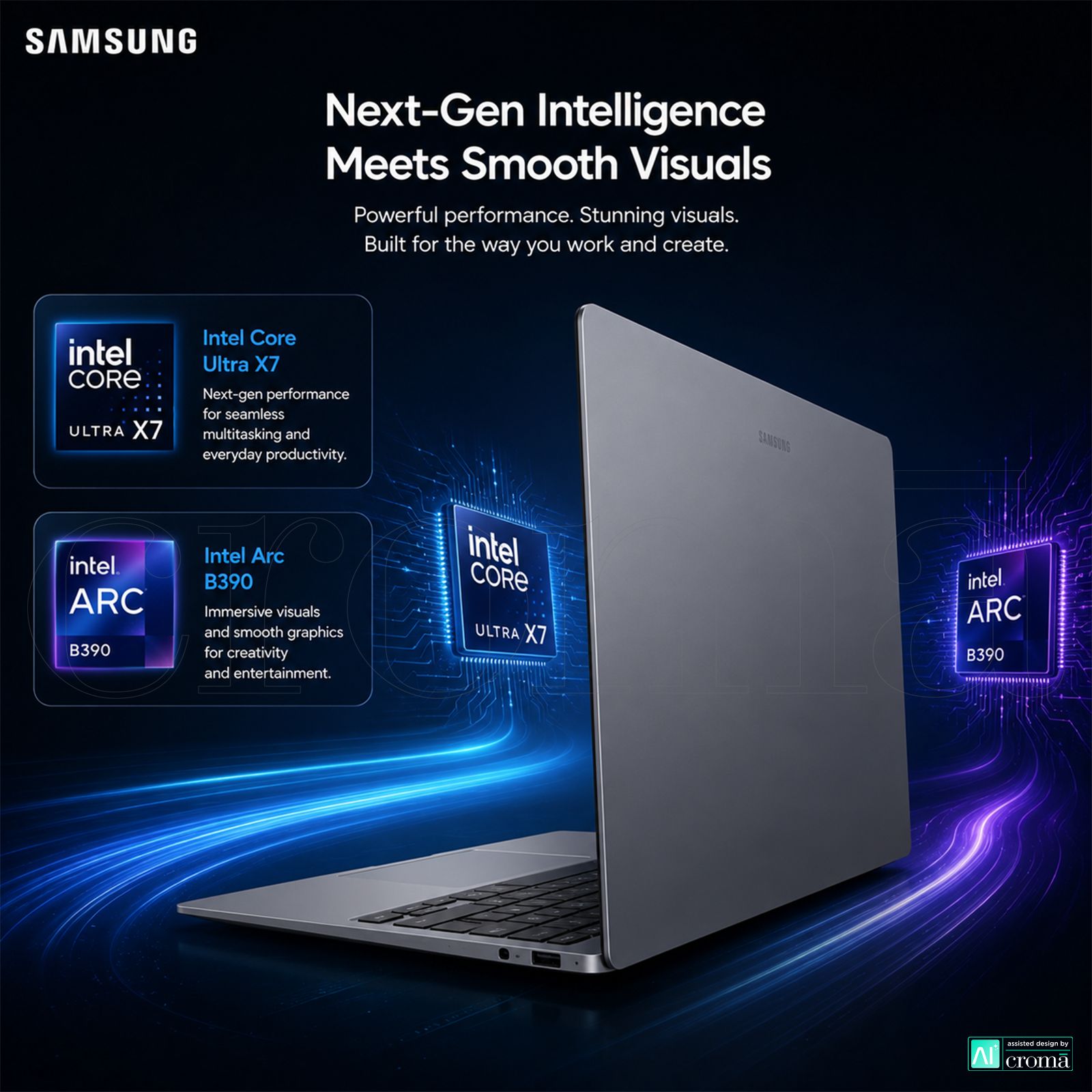SAMSUNG Galaxy Book6 Pro Intel Core Ultra X7 Touchscreen Thin & Light Laptop (32GB, 1TB SSD, Windows 11 Home, 16 inch WQXGA Plus Dynamic AMOLED 2x Display, MS Office Home & Student 2024, Gray, 1.59 KG) SAMSUNG Galaxy Book6 Pro Intel Core Ultra X7 Touchscreen Thin & Light Laptop (32GB, 1TB SSD, Windows 11 Home, 16 inch WQXGA Plus Dynamic AMOLED 2x Display, MS Office Home & Student 2024, Gray, 1.59 KG)_5