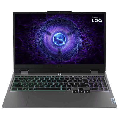 Lenovo LOQ 15ARP10E AMD Ryzen 7 7735HS Gaming Laptop (16GB, 512GB SSD, Windows 11 Home, 6GB Graphics, 15.6 inch 144 Hz Full HD IPS Display, NVIDIA GeForce RTX 3050, MS Office Home 2024, Luna Grey, 1.77 KG)