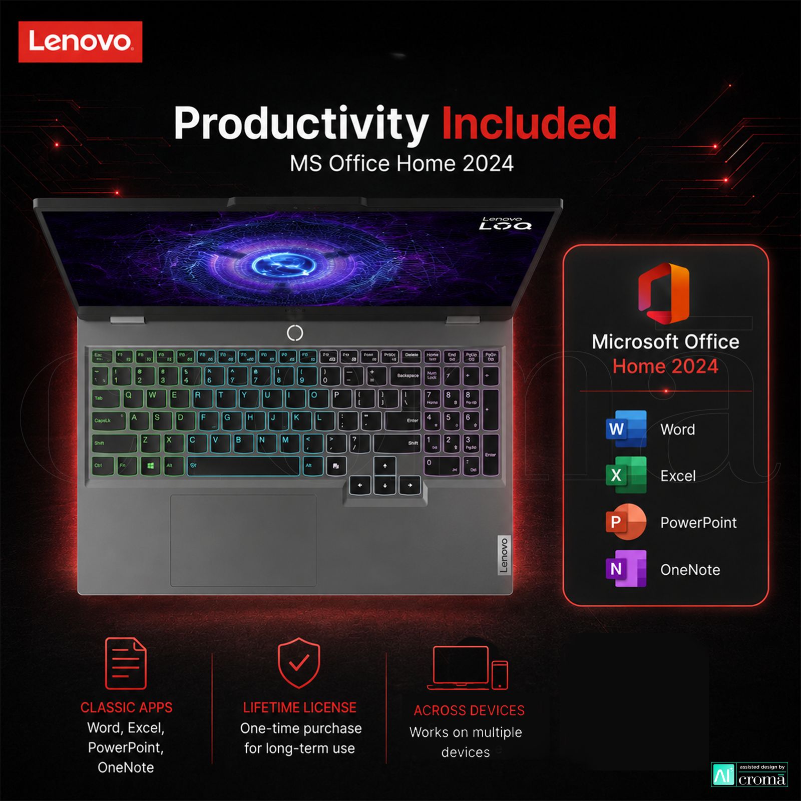 Lenovo LOQ 15ARP10E AMD Ryzen 7 7735HS Gaming Laptop (16GB, 512GB SSD, Windows 11 Home, 6GB Graphics, 15.6 inch 144 Hz Full HD IPS Display, NVIDIA GeForce RTX 3050, MS Office Home 2024, Luna Grey, 1.77 KG) Lenovo LOQ 15ARP10E AMD Ryzen 7 7735HS Gaming Laptop (16GB, 512GB SSD, Windows 11 Home, 6GB Graphics, 15.6 inch 144 Hz Full HD IPS Display, NVIDIA GeForce RTX 3050, MS Office Home 2024, Luna Grey, 1.77 KG)_6