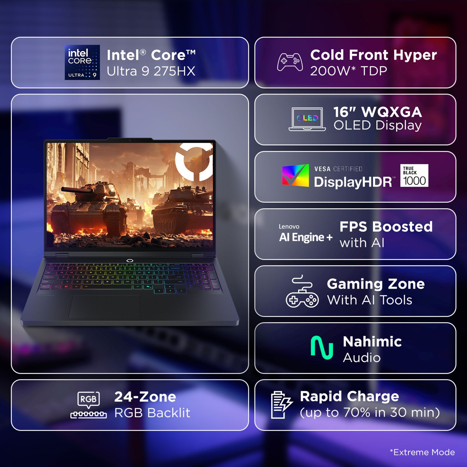 Lenovo Legion Pro 5 16IAX10 Intel Core Ultra 9 Gaming Laptop (32GB, 1TB SSD, Windows 11 Home, 8GB Graphics, 16 Inch 165 Hz WQXGA OLED Display, NVIDIA GeForce RTX 5070, MS Office Home 2024, Eclipse Black, 2.4 KG) Lenovo Legion Pro 5 16IAX10 Intel Core Ultra 9 Gaming Laptop (32GB, 1TB SSD, Windows 11 Home, 8GB Graphics, 16 Inch 165 Hz WQXGA OLED Display, NVIDIA GeForce RTX 5070, MS Office Home 2024, Eclipse Black, 2.4 KG)_11