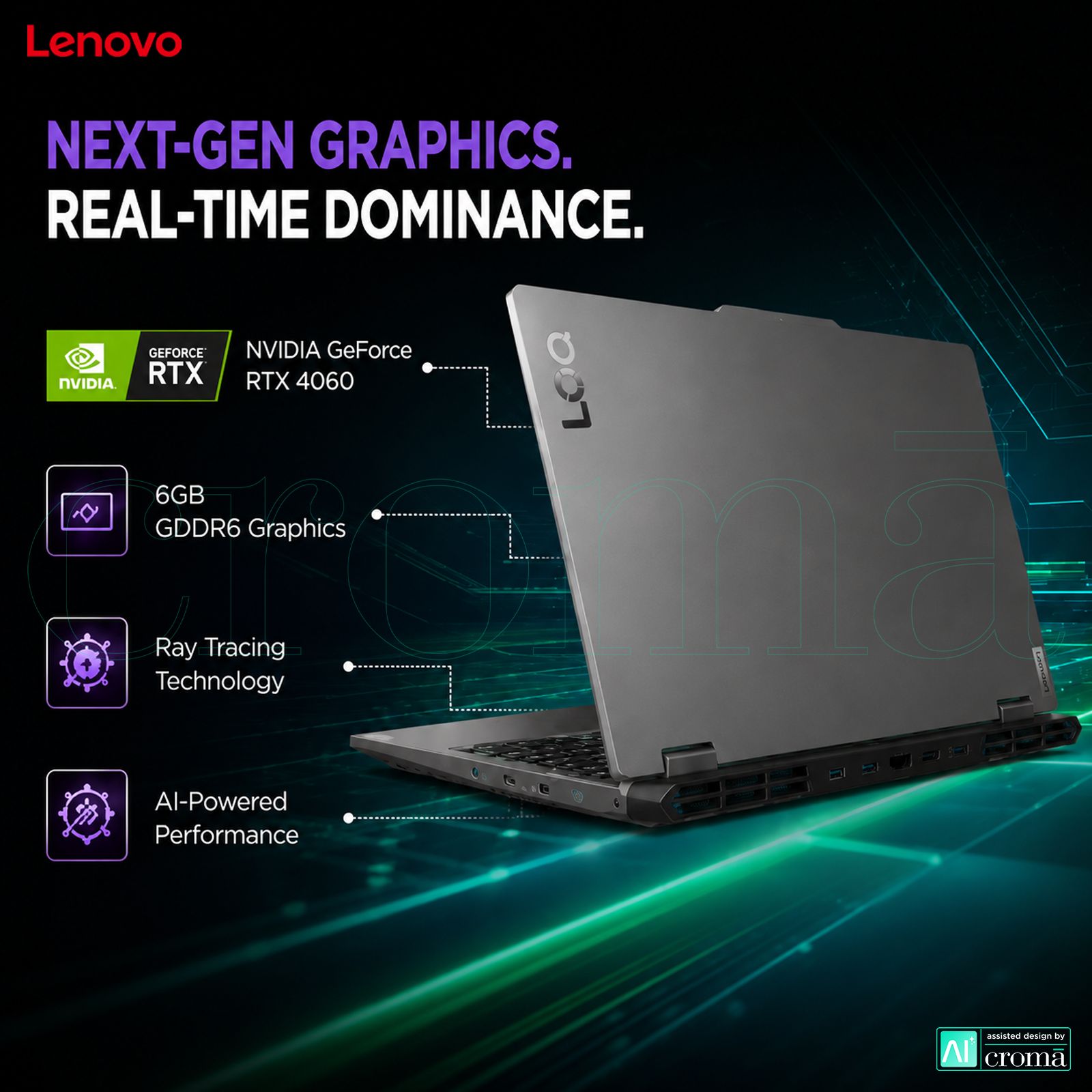 Lenovo LOQ 15ARP10E AMD Ryzen 7 170 Gaming Laptop (16GB, 512GB SSD, Windows 11 Home, 6GB Graphics, 15.6 inch 144 Hz Full HD IPS Display, NVIDIA GeForce RTX 4050, MS Office 2024, Luna Grey, 1.77 KG)_5