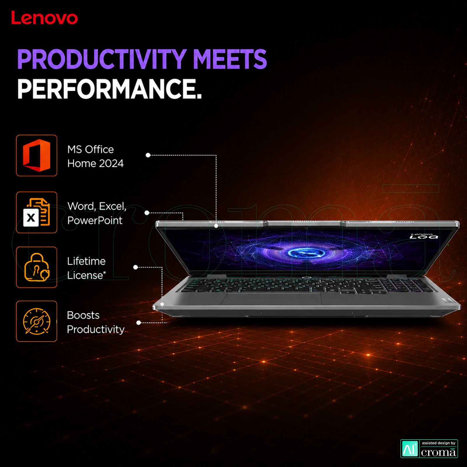Lenovo LOQ 15ARP10E AMD Ryzen 7 170 Gaming Laptop (16GB, 512GB SSD, Windows 11 Home, 6GB Graphics, 15.6 inch 144 Hz Full HD IPS Display, NVIDIA GeForce RTX 4050, MS Office 2024, Luna Grey, 1.77 KG)_7